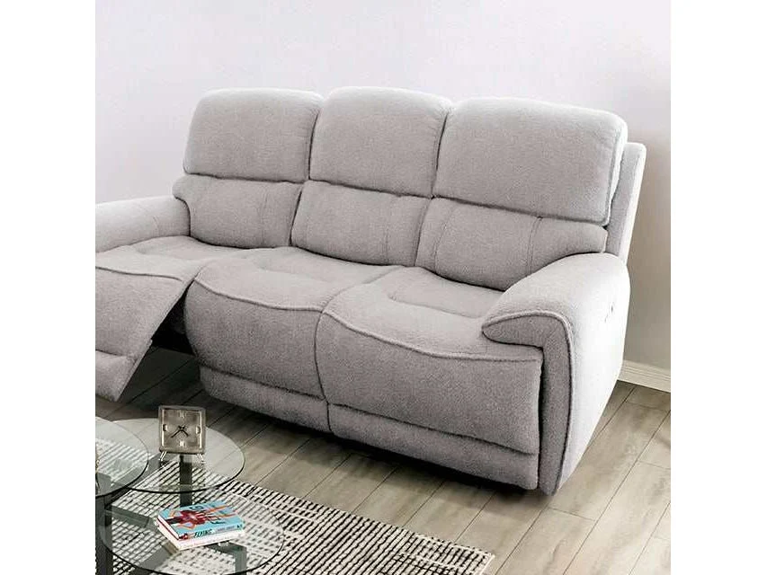 Morcote Light Gray Power Reclining Sofa