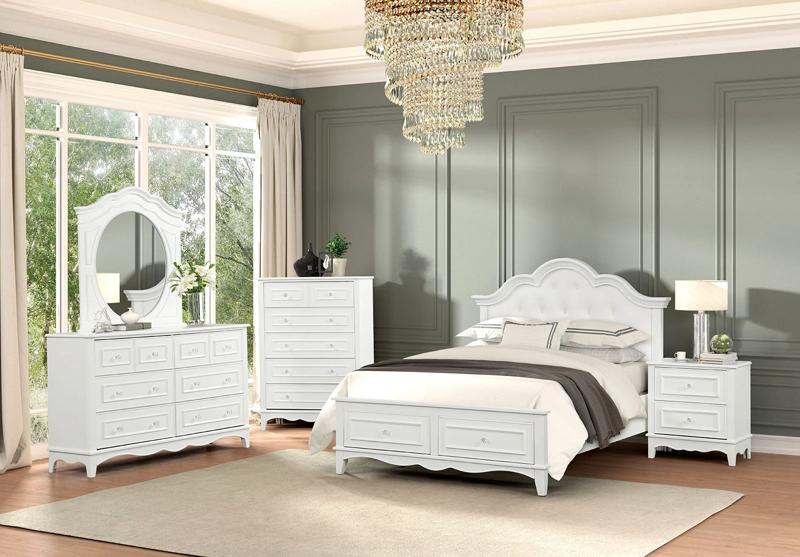 Naucalpan White Nightstand - Image 8