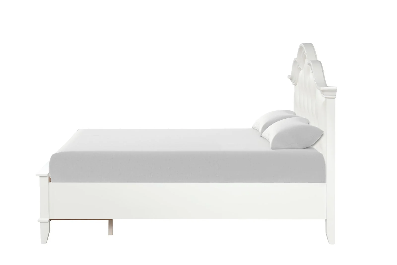 Naucalpan White Queen Bed - Image 3