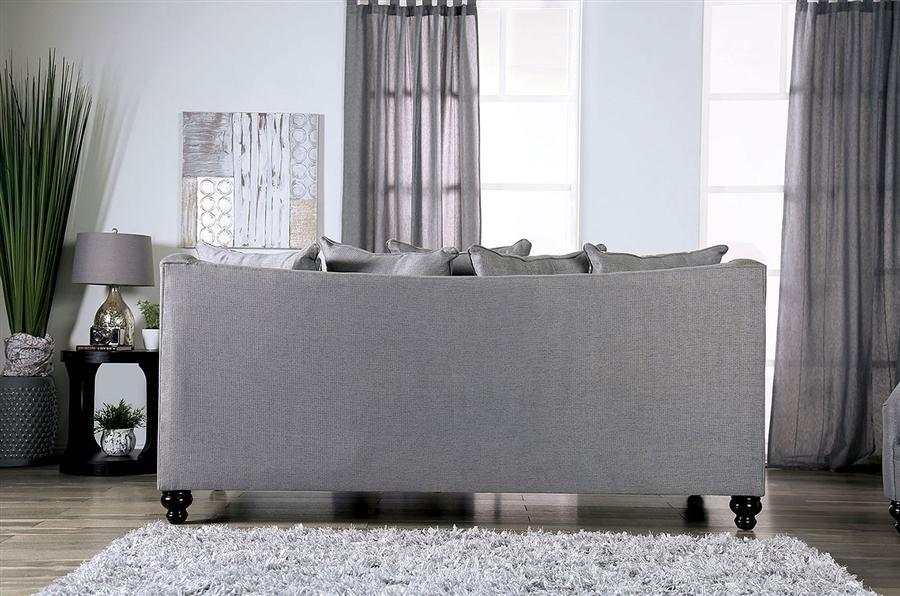 Nefyn Gray Stationary Sofa & Loveseat 2pc - Image 4