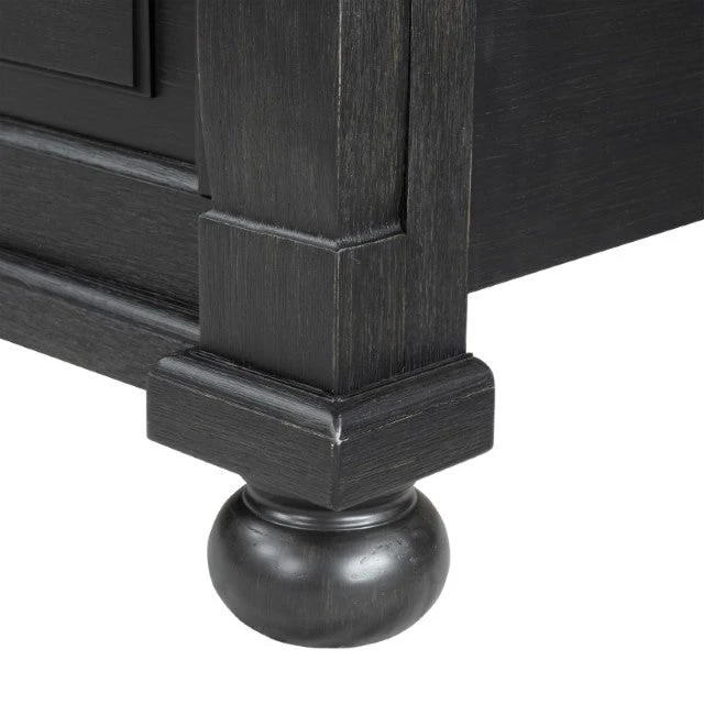 Neue Mills Black/Rustic Oak Queen 5 Piece Bedroom Set w/Chest (N2) - Image 6