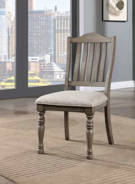 Newcastle Antique Gray/Gray Side Chair (Set of 2) - Image 2