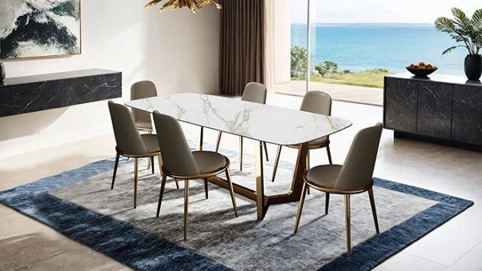 Norelli Gold/Taupe Dining Table - Image 2