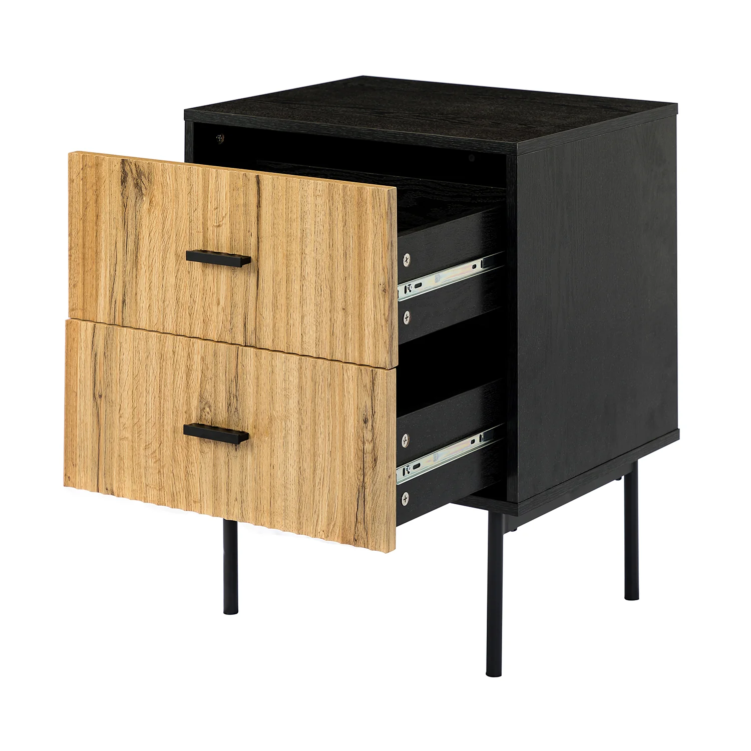 Paul Nightstand in Black - Image 5