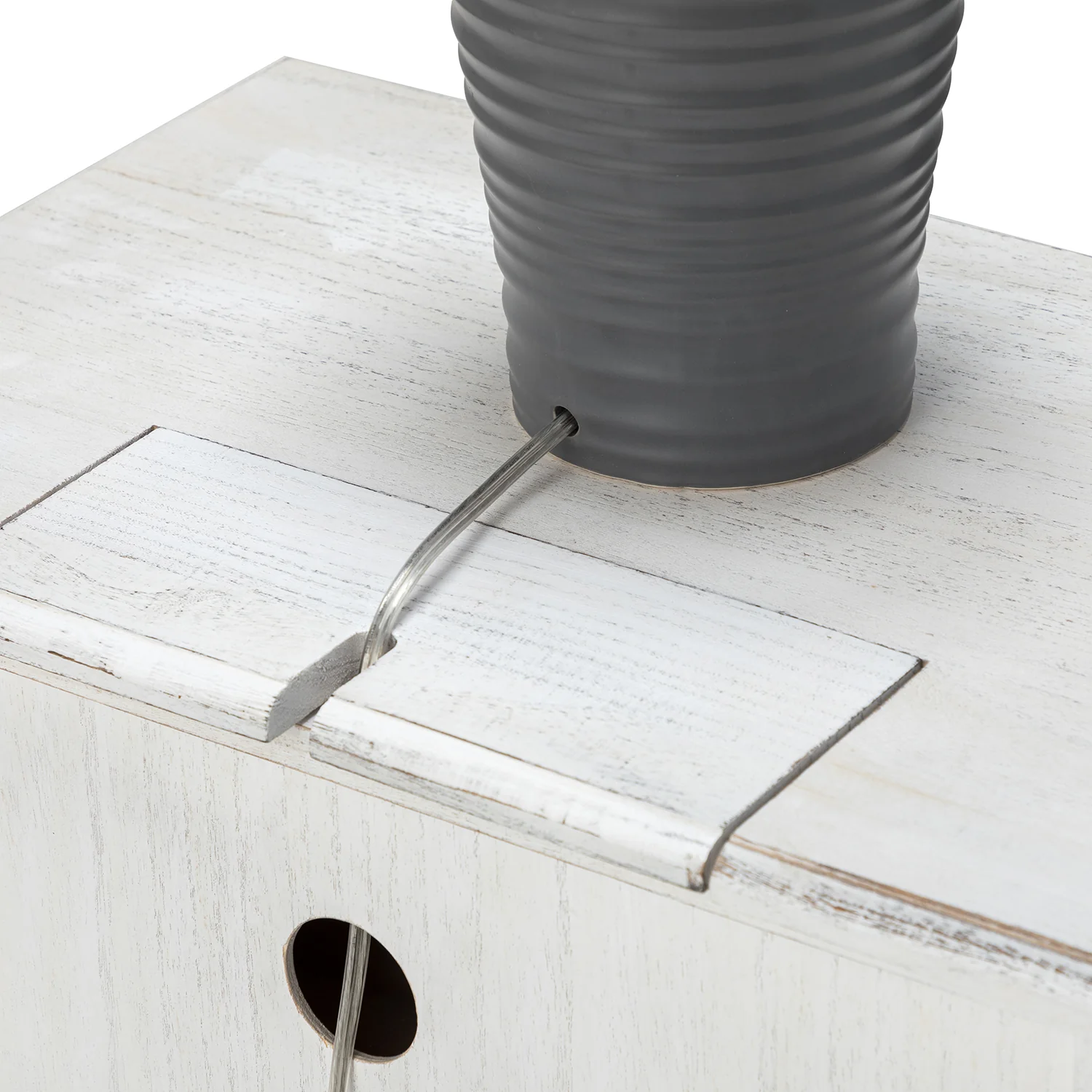 Hippe Nightstand in White - Image 5