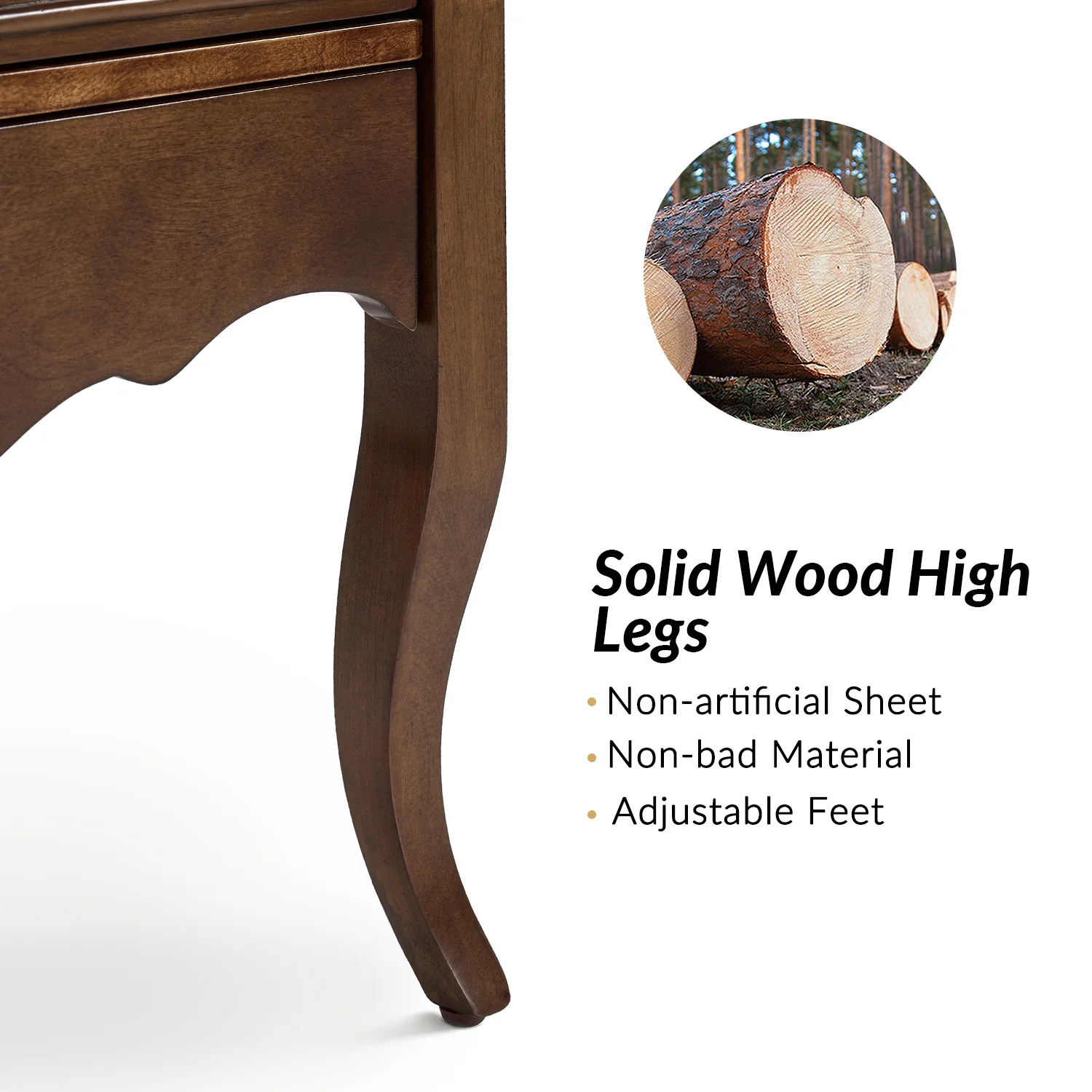 Patience Nightstand in Walnut - Image 5