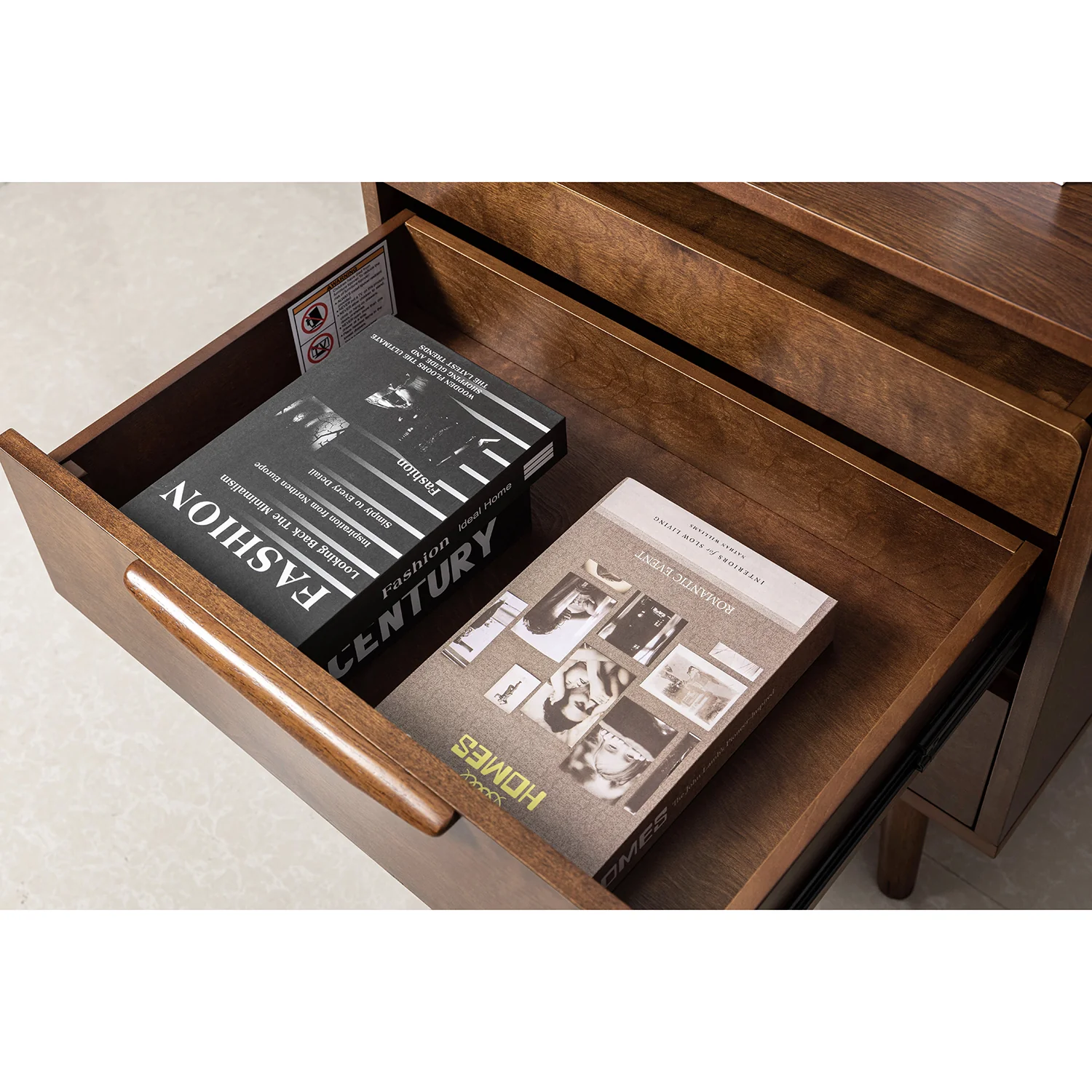 Florrie Nightstand in Walnut - Image 4
