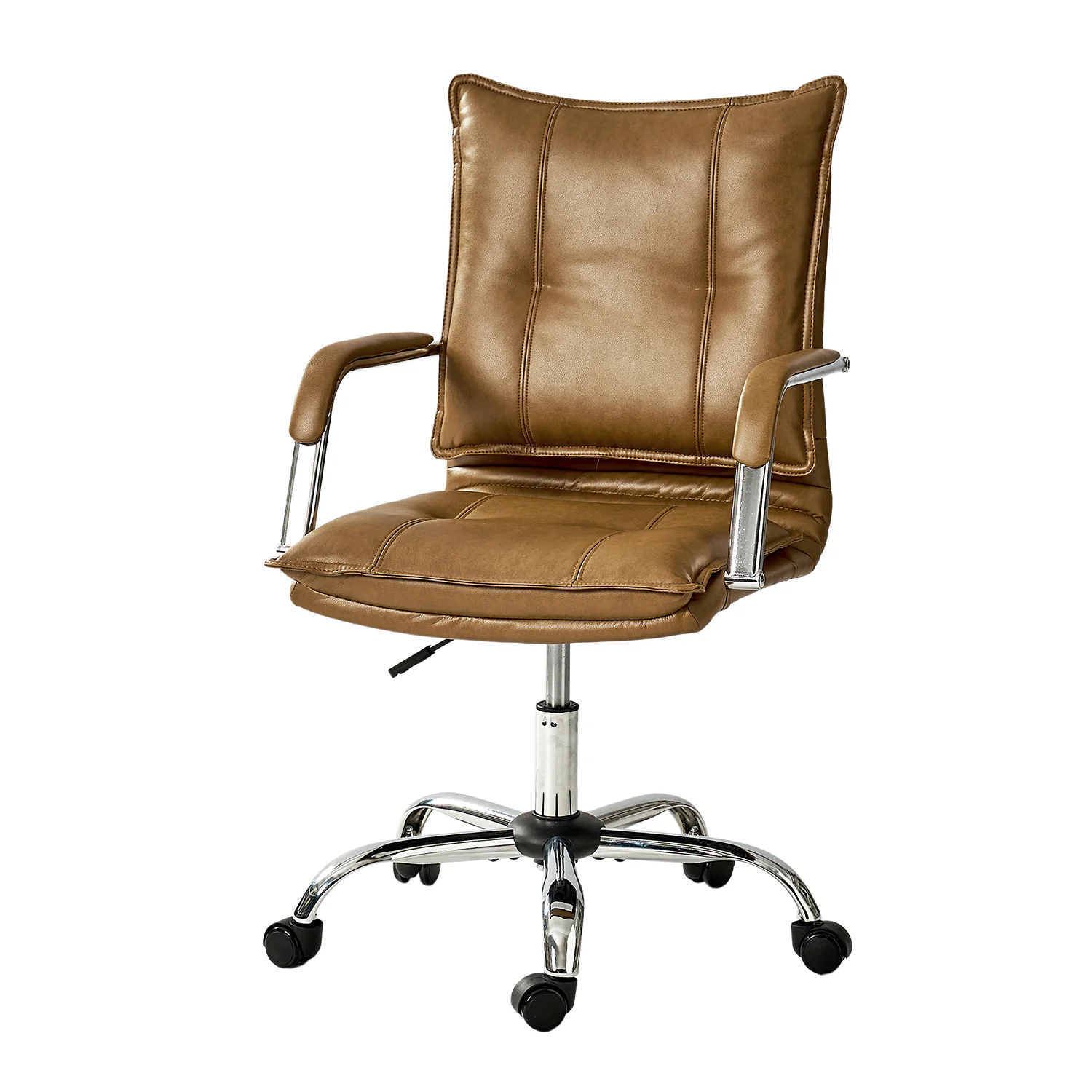 Leather Task Chair in Camel - Image 2