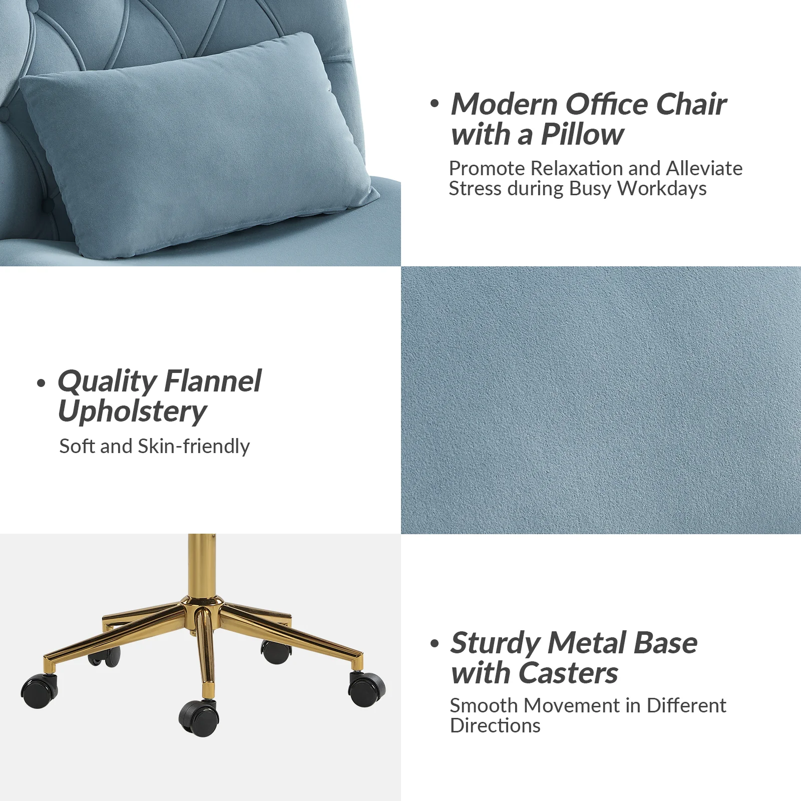 Violet Office Chair in Blue - Image 3