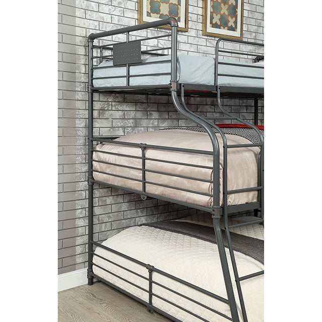 Olga Antique Black Twin/Full/Queen Bunk Bed - Image 2