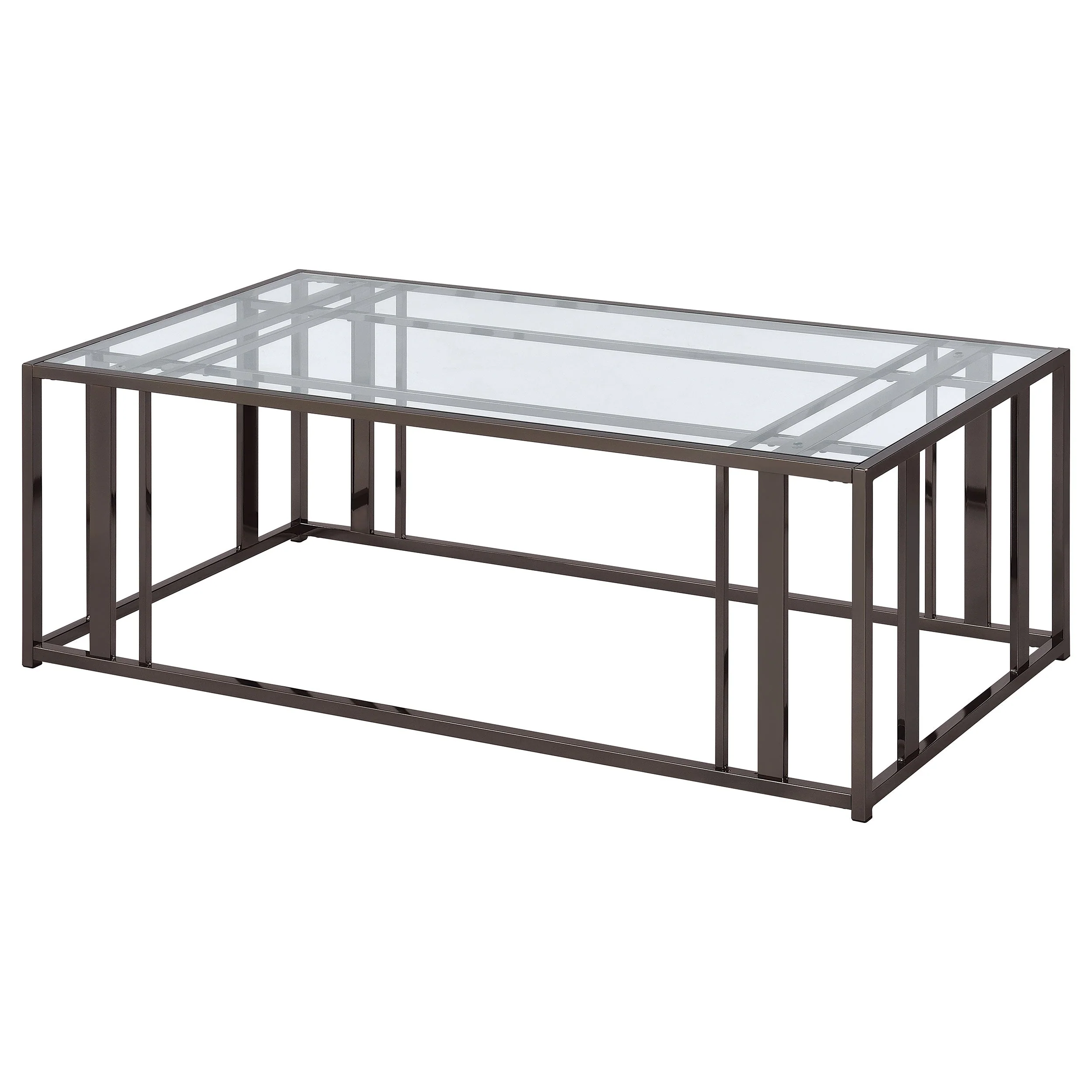 Adri Rectangular Glass Top Coffee Table - Image 16