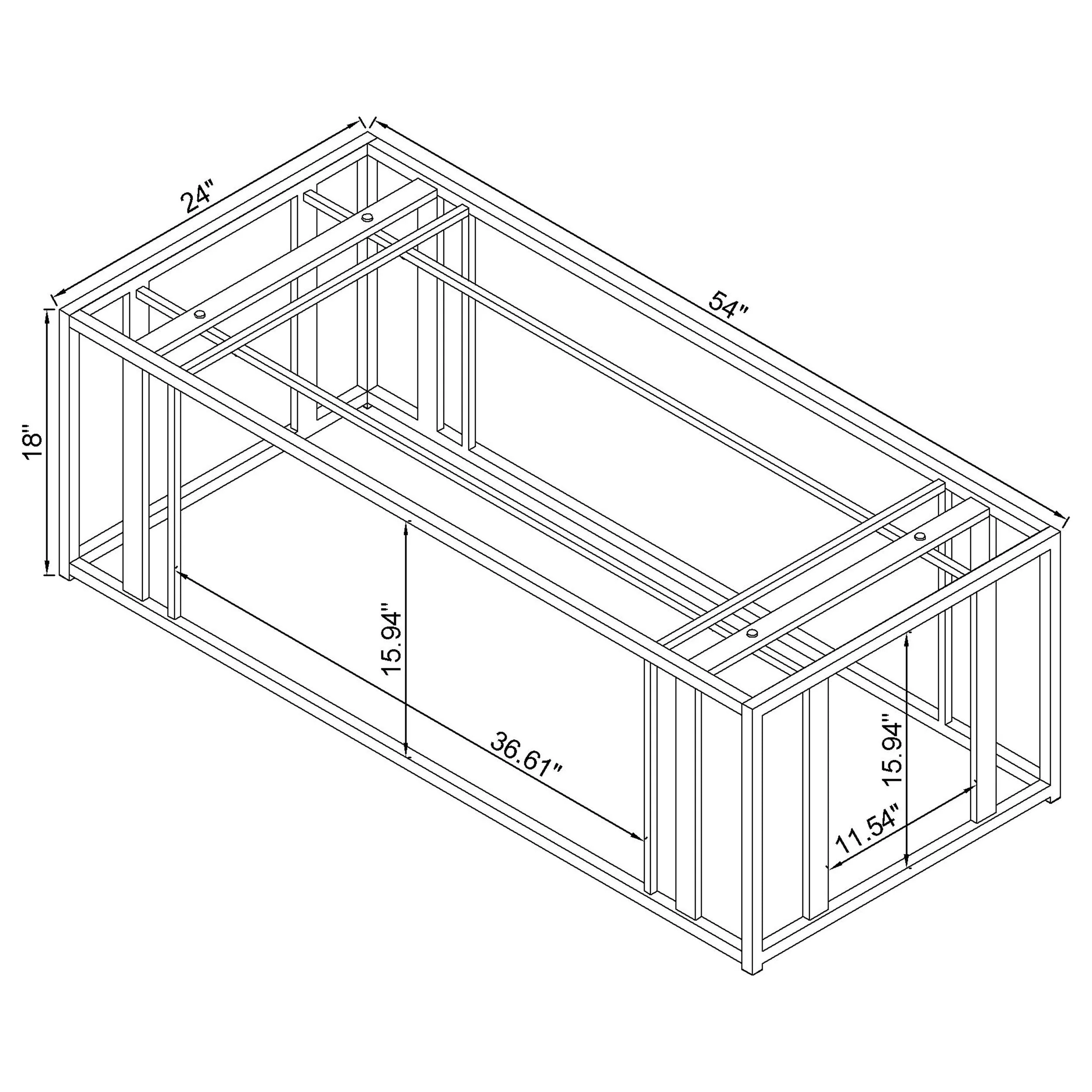 Adri Rectangular Glass Top Coffee Table - Image 21