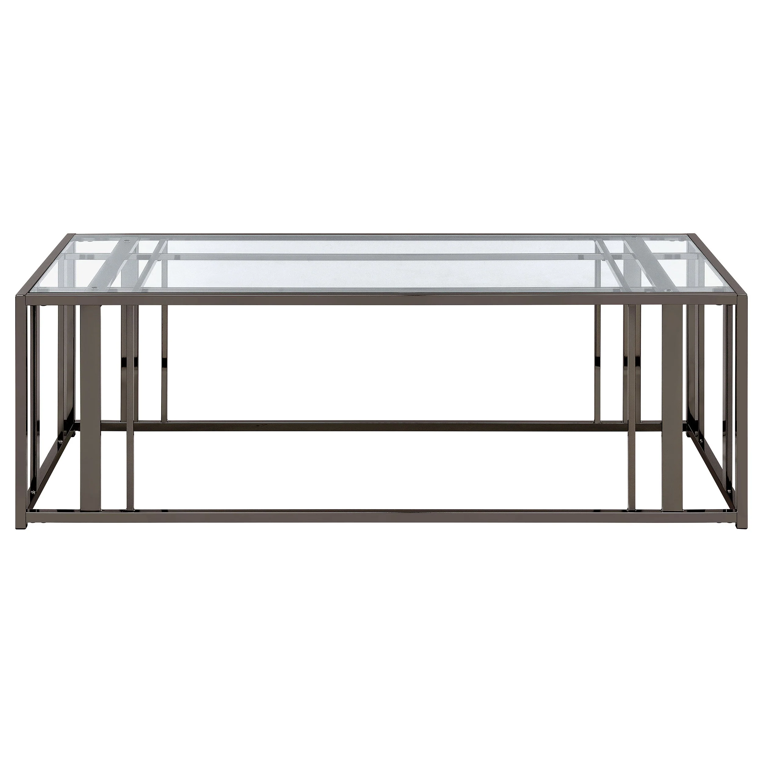Adri Rectangular Glass Top Coffee Table - Image 6