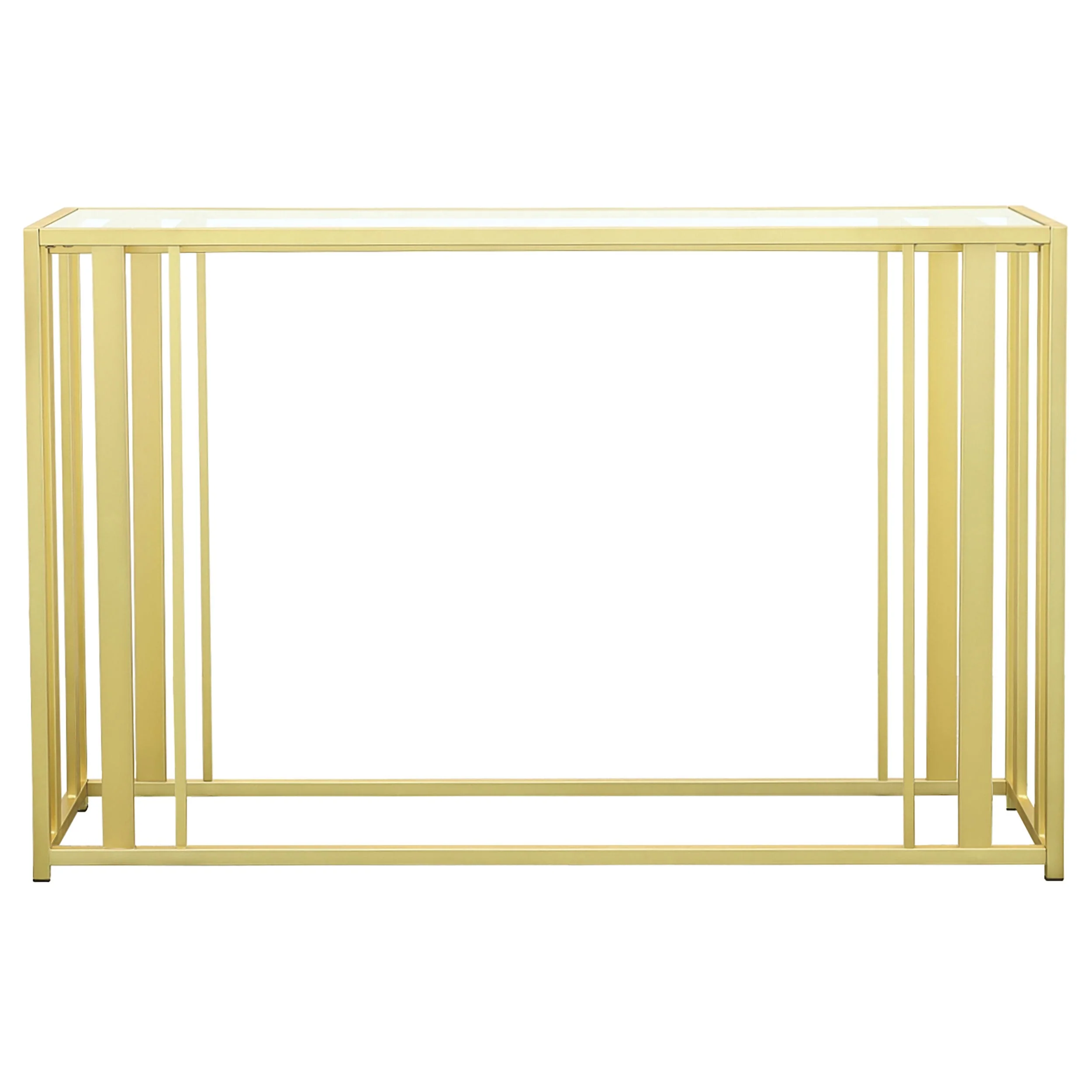 Adri Glass Top Entryway Console Table - Image 13