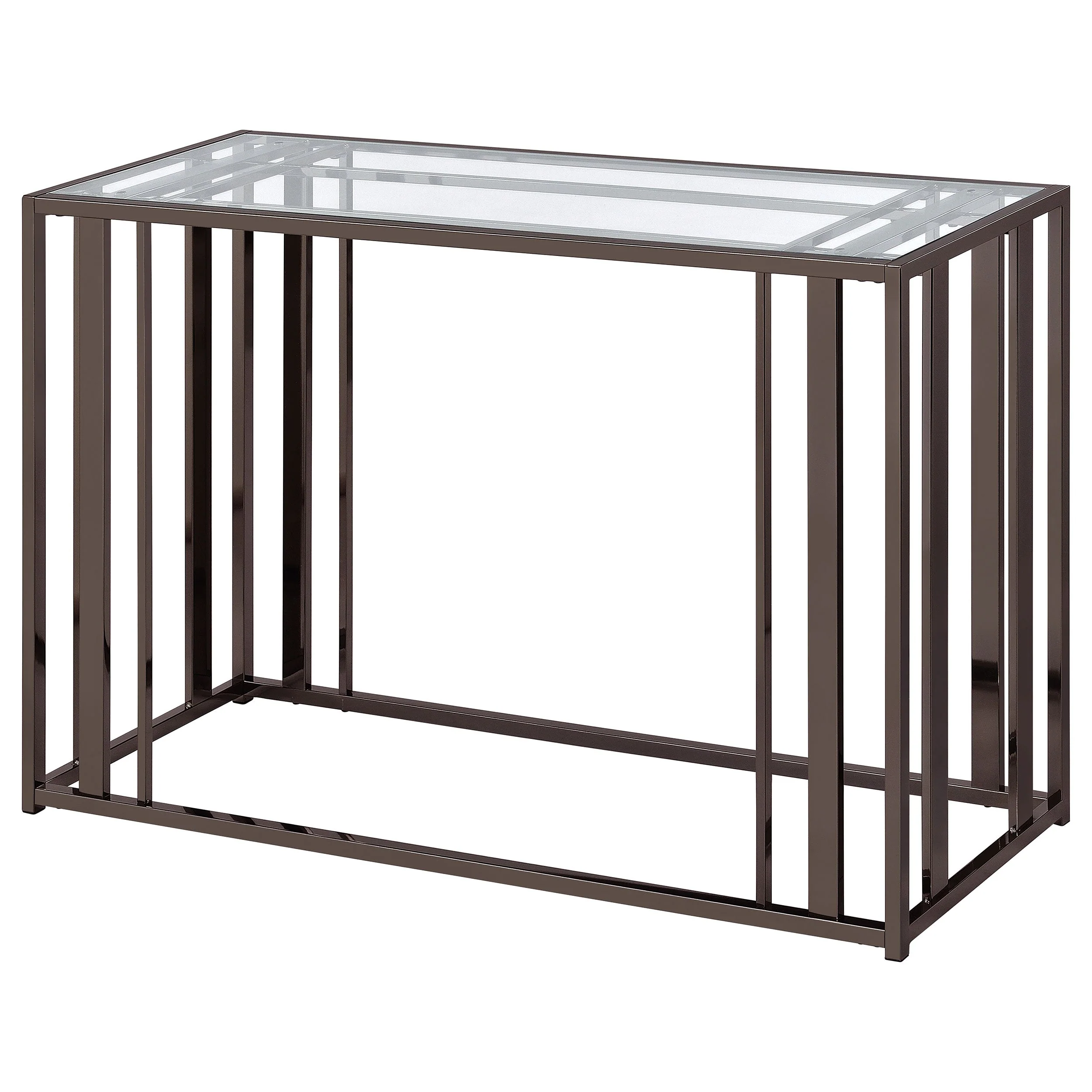 Adri Glass Top Entryway Console Table - Image 8