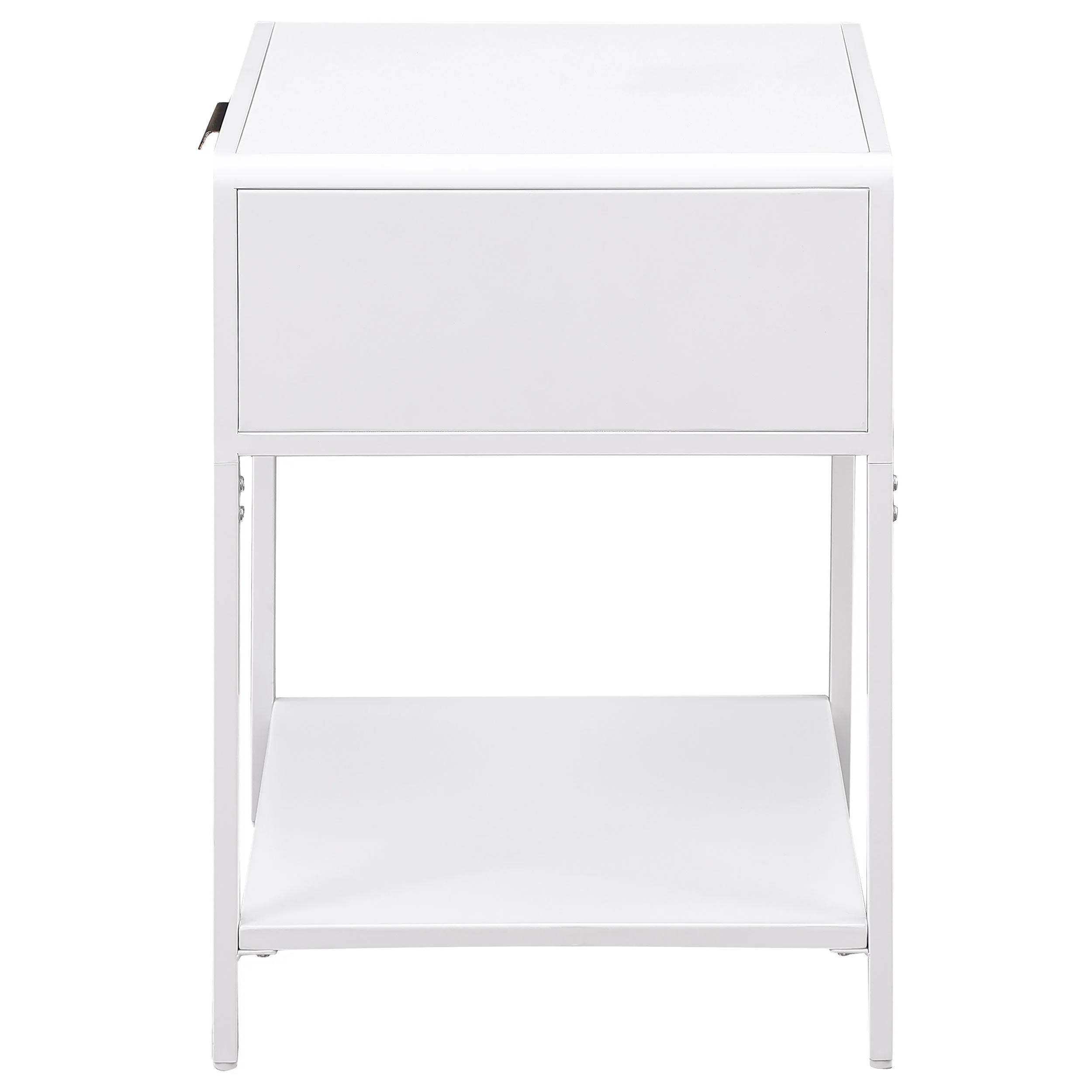 Amherst 1-drawer Radio Weave Cane Metal Bedside Table - Image 12