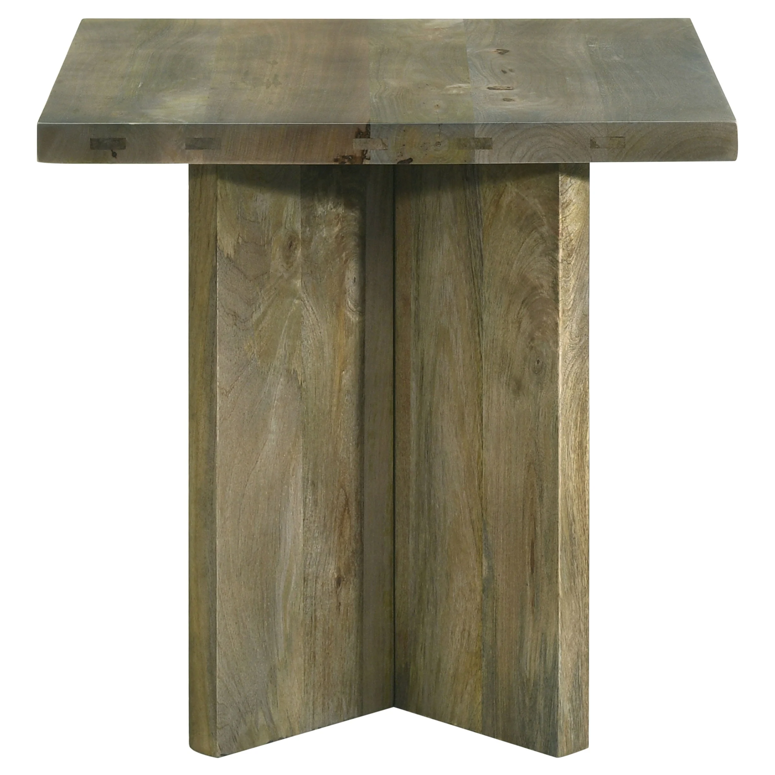 Andando Square Solid Wood End Table Mango Brown - Image 5