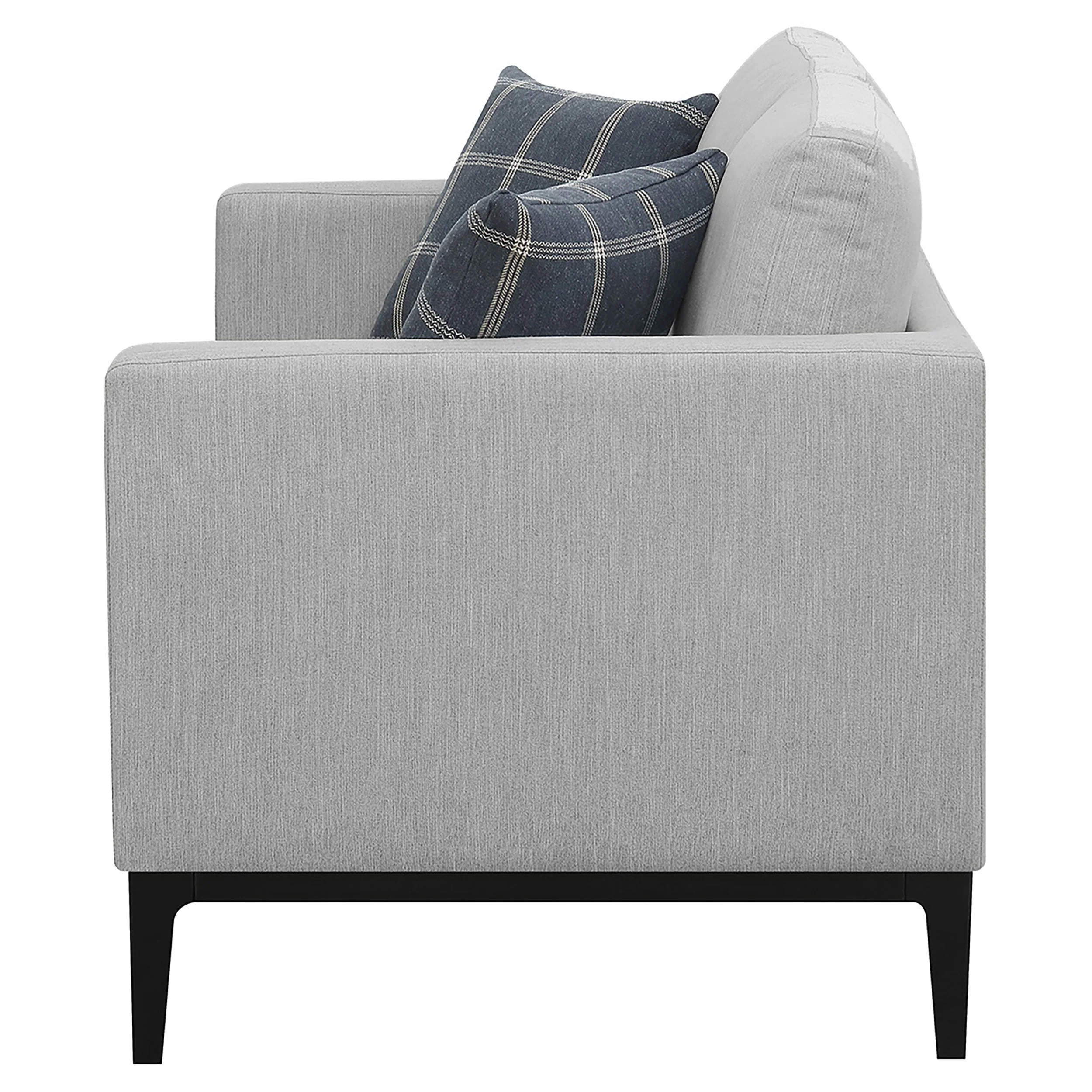 Apperson Upholstered Track Arm Loveseat Light Grey - Image 6
