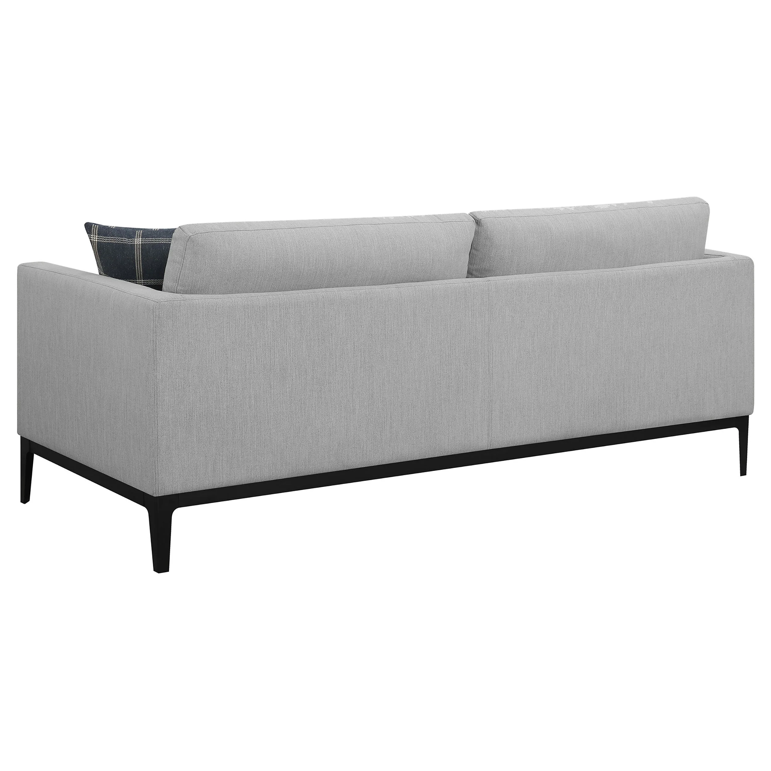 Apperson Upholstered Track Arm Sofa Set Light Grey - Image 11