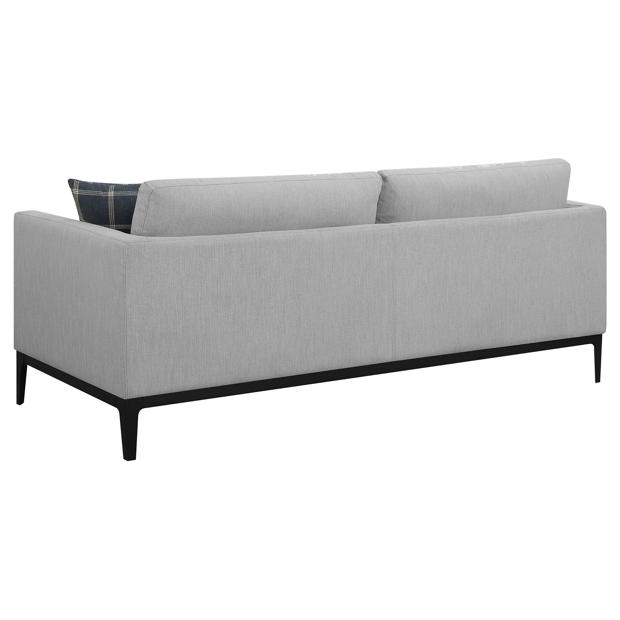 Apperson Upholstered Track Arm Sofa Set Light Grey - Image 12