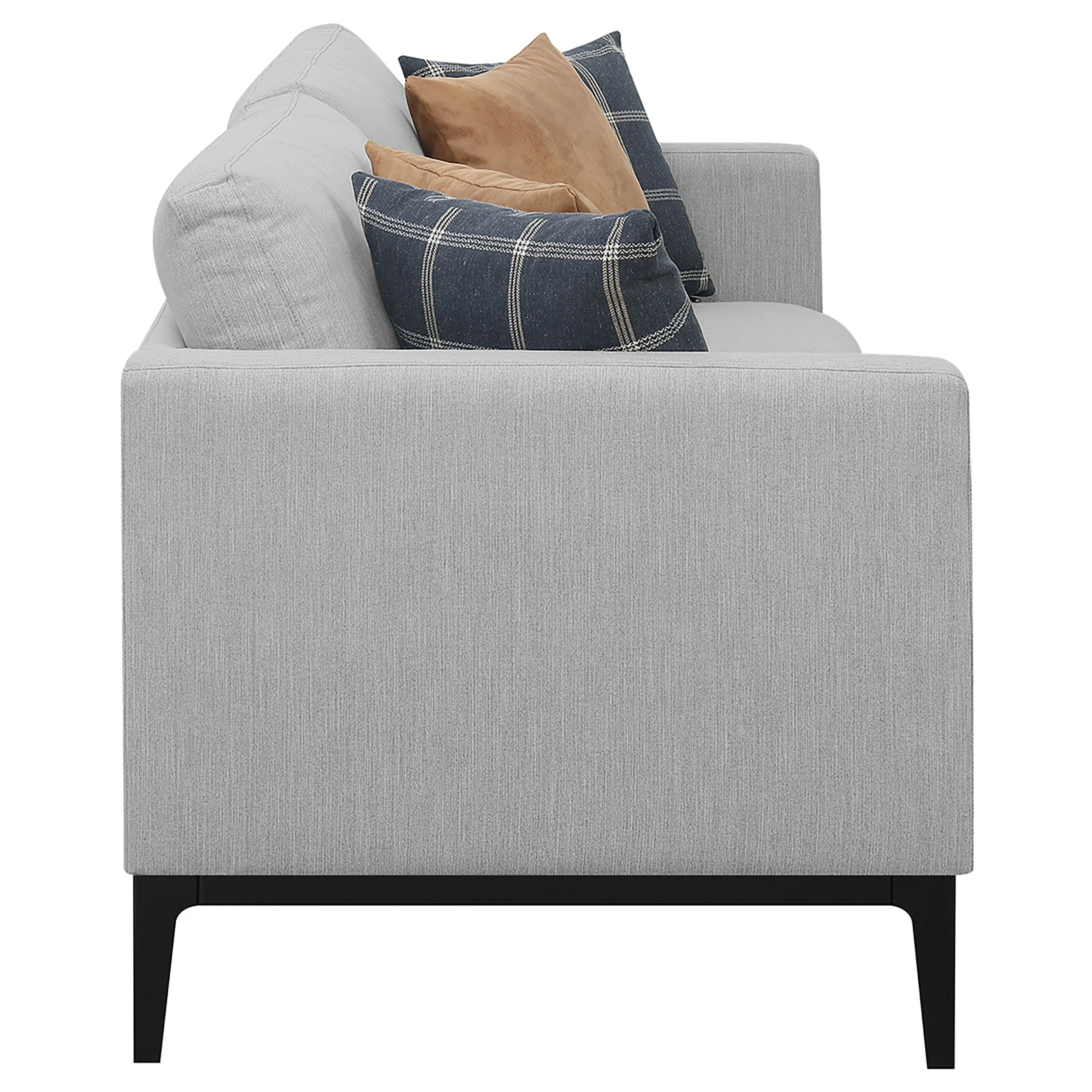 Apperson Upholstered Track Arm Sofa Set Light Grey - Image 13