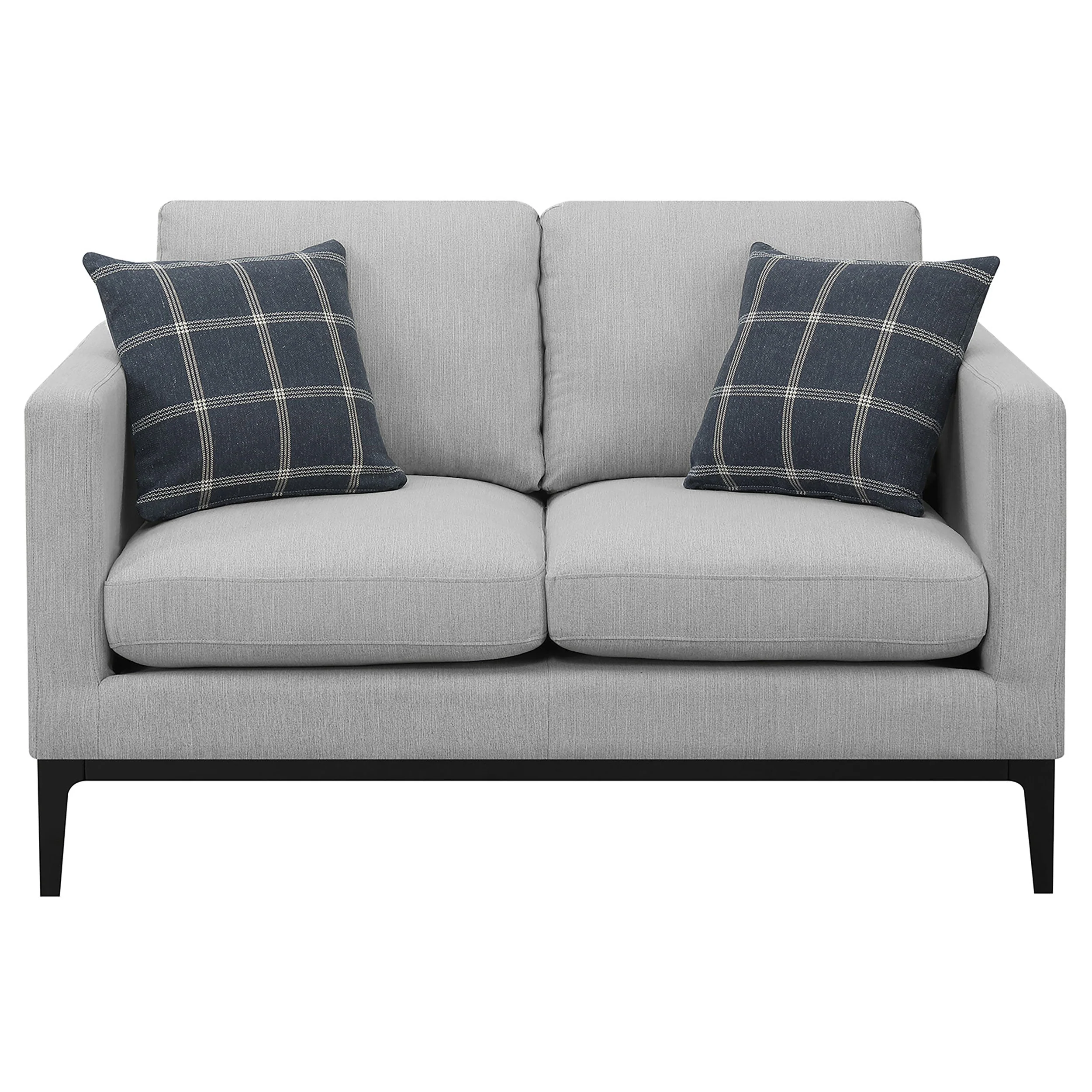Apperson Upholstered Track Arm Sofa Set Light Grey - Image 16