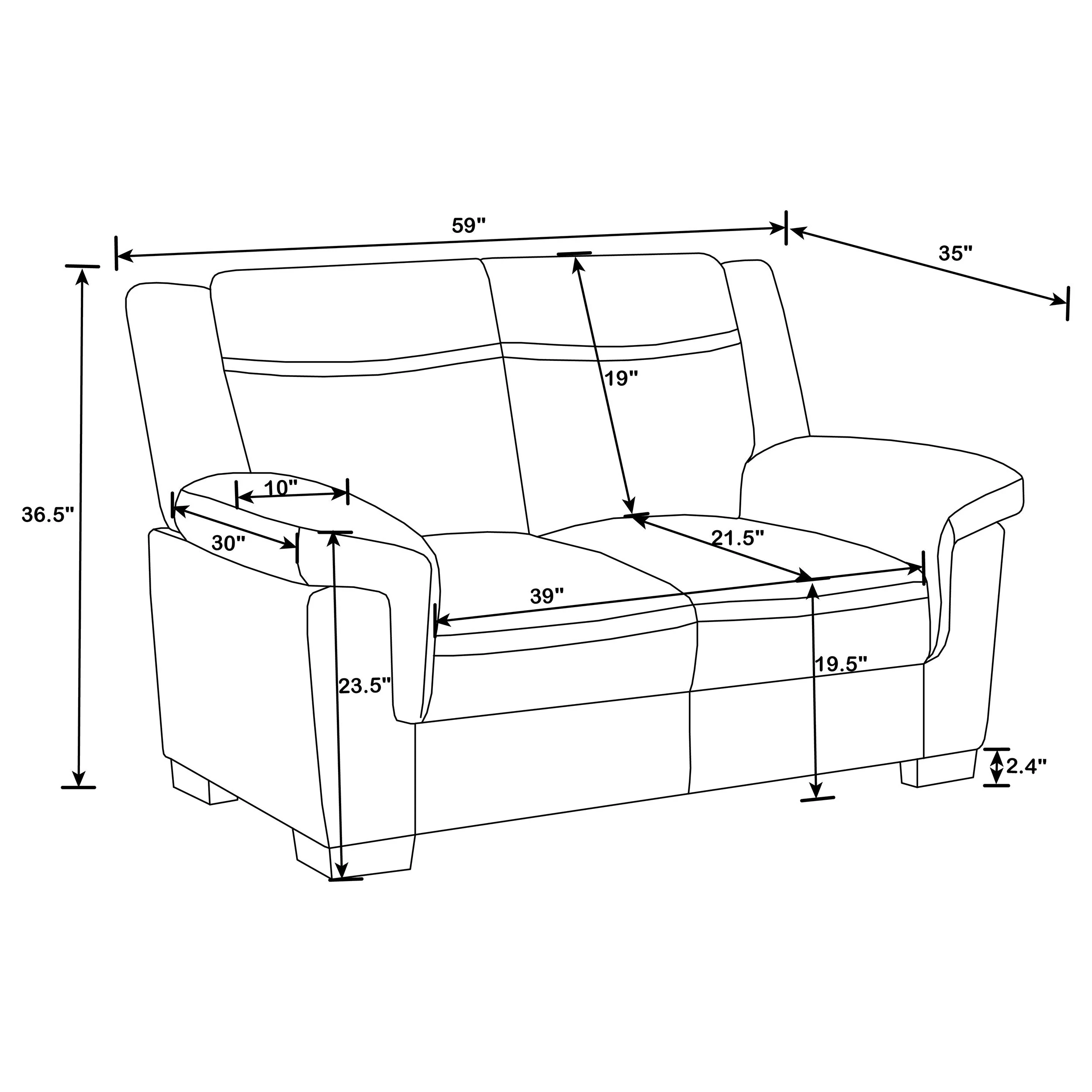Arabella Upholstered Padded Arm Sofa Set Grey - Image 17