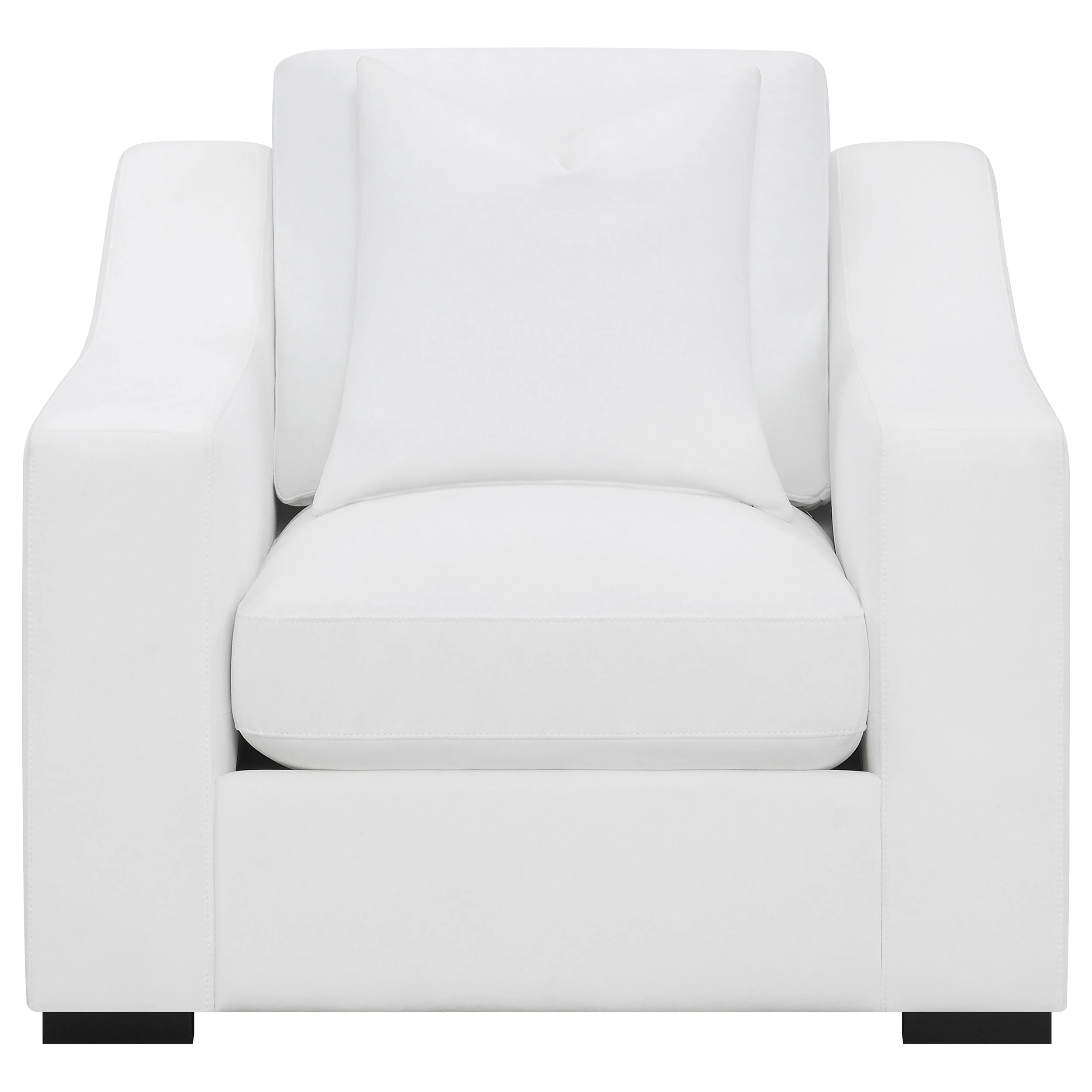 Ashlyn Upholstered Sloped Arm Accent Chair - Image 7