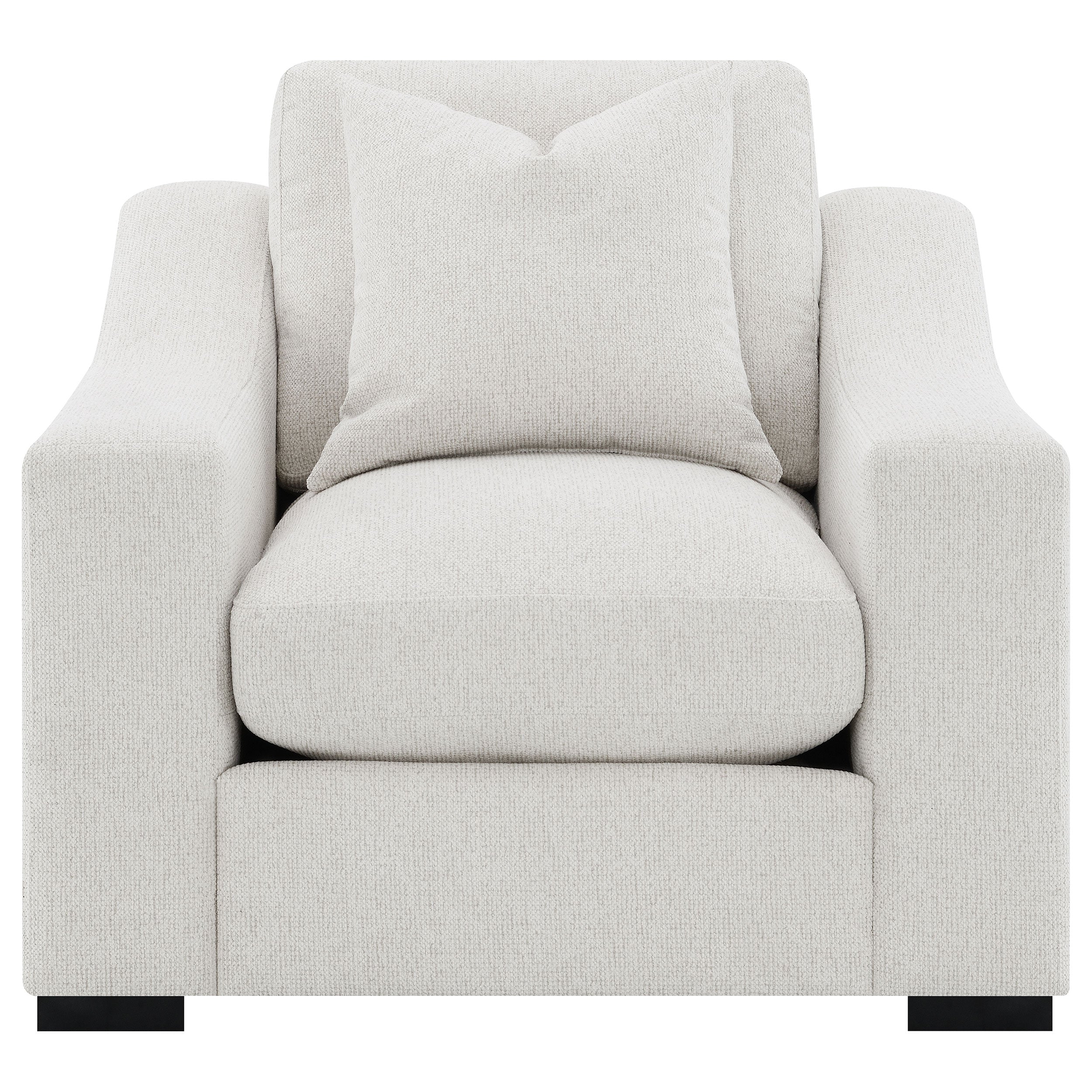 Ashlyn Upholstered Sloped Arm Accent Chair - Image 8