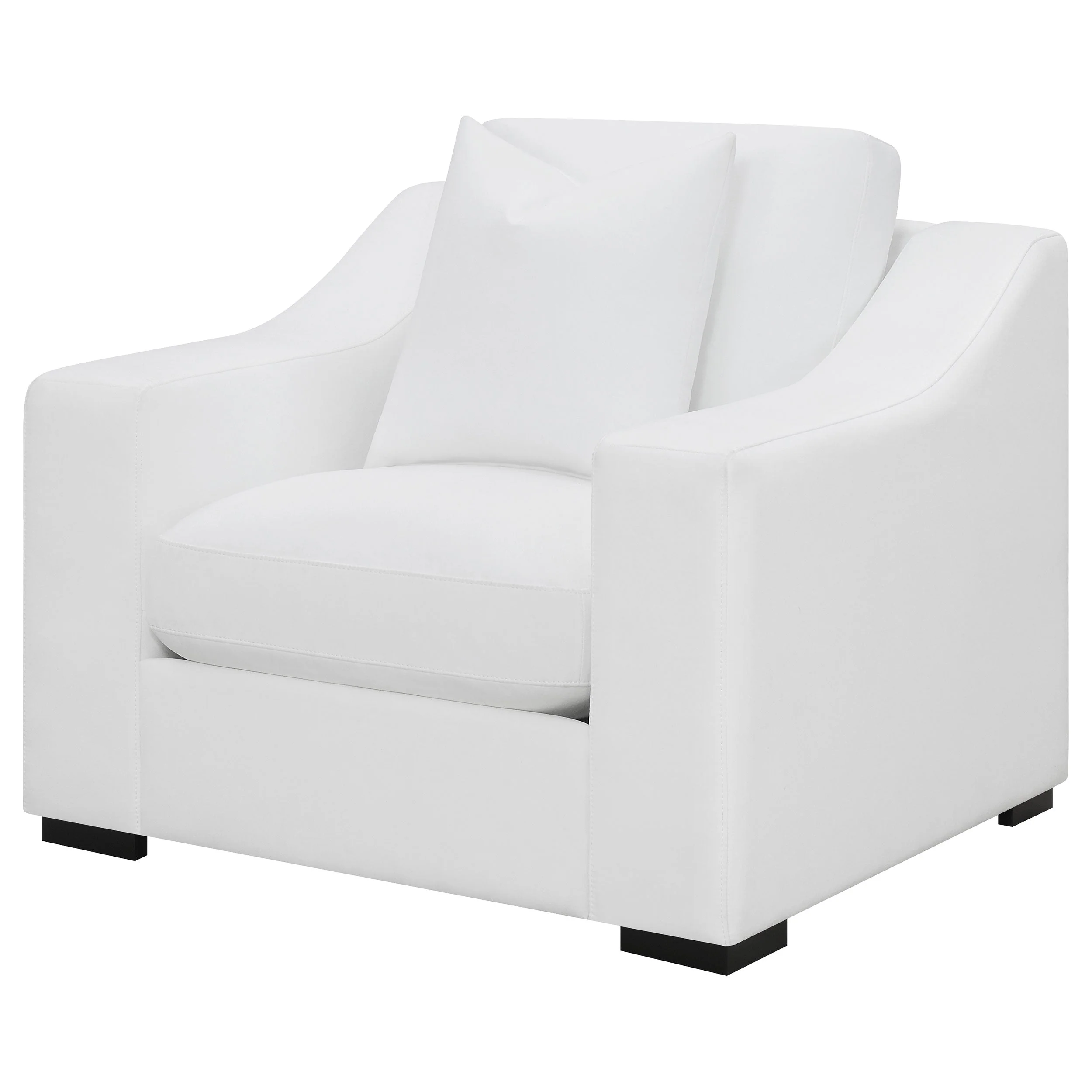 Ashlyn Upholstered Sloped Arm Accent Chair - Image 9