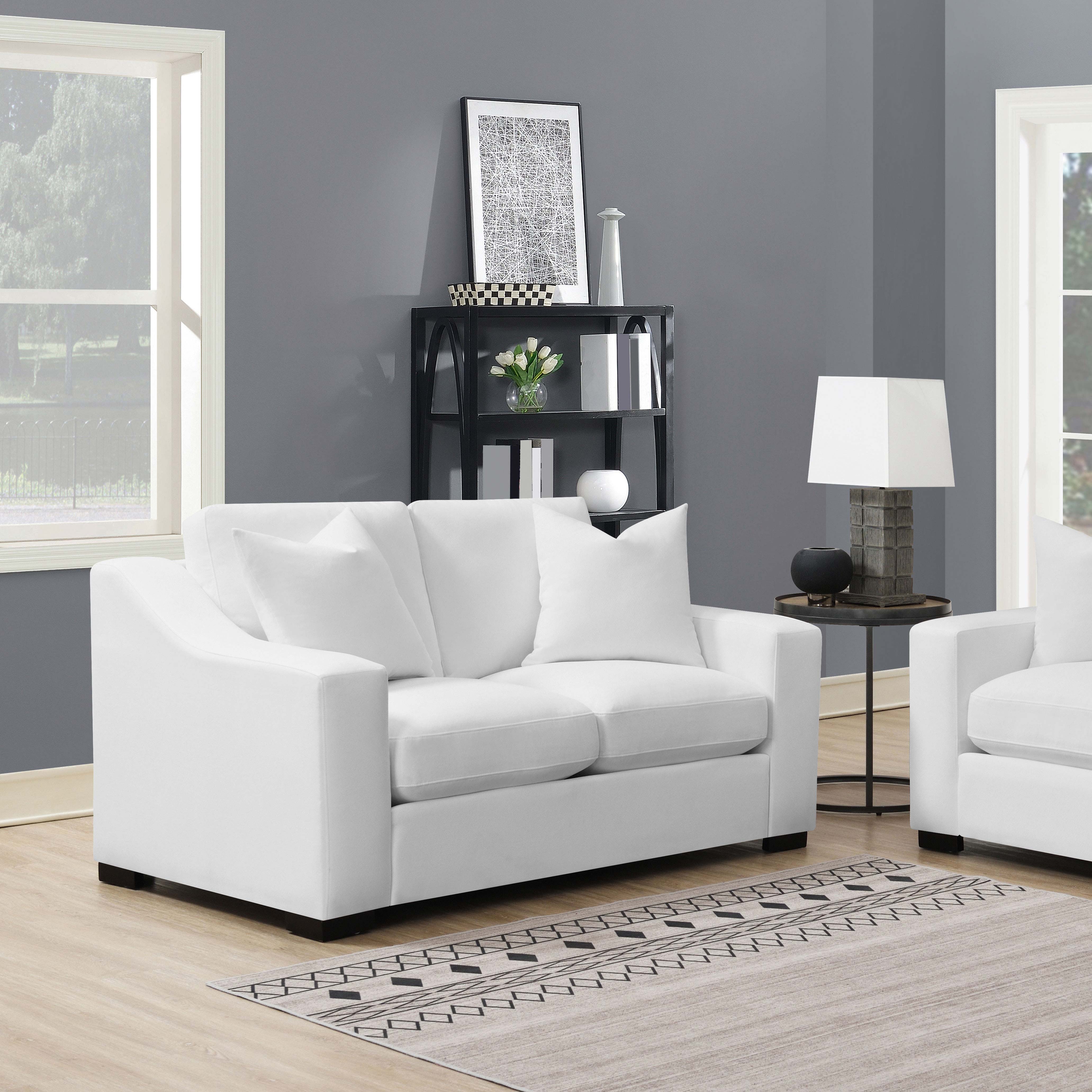 Ashlyn Upholstered Sloped Arm Loveseat - Image 5