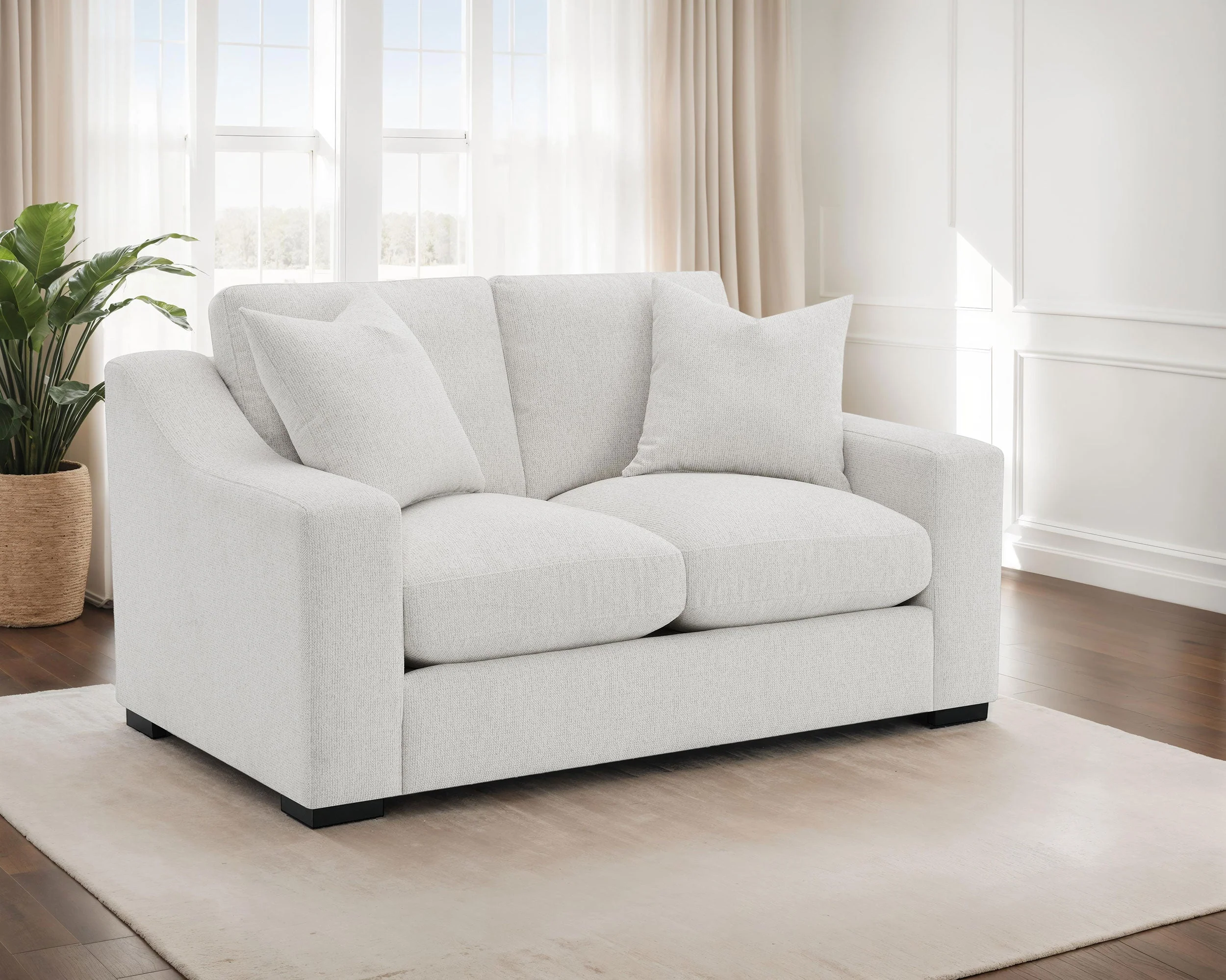 Ashlyn Upholstered Sloped Arm Loveseat - Image 6