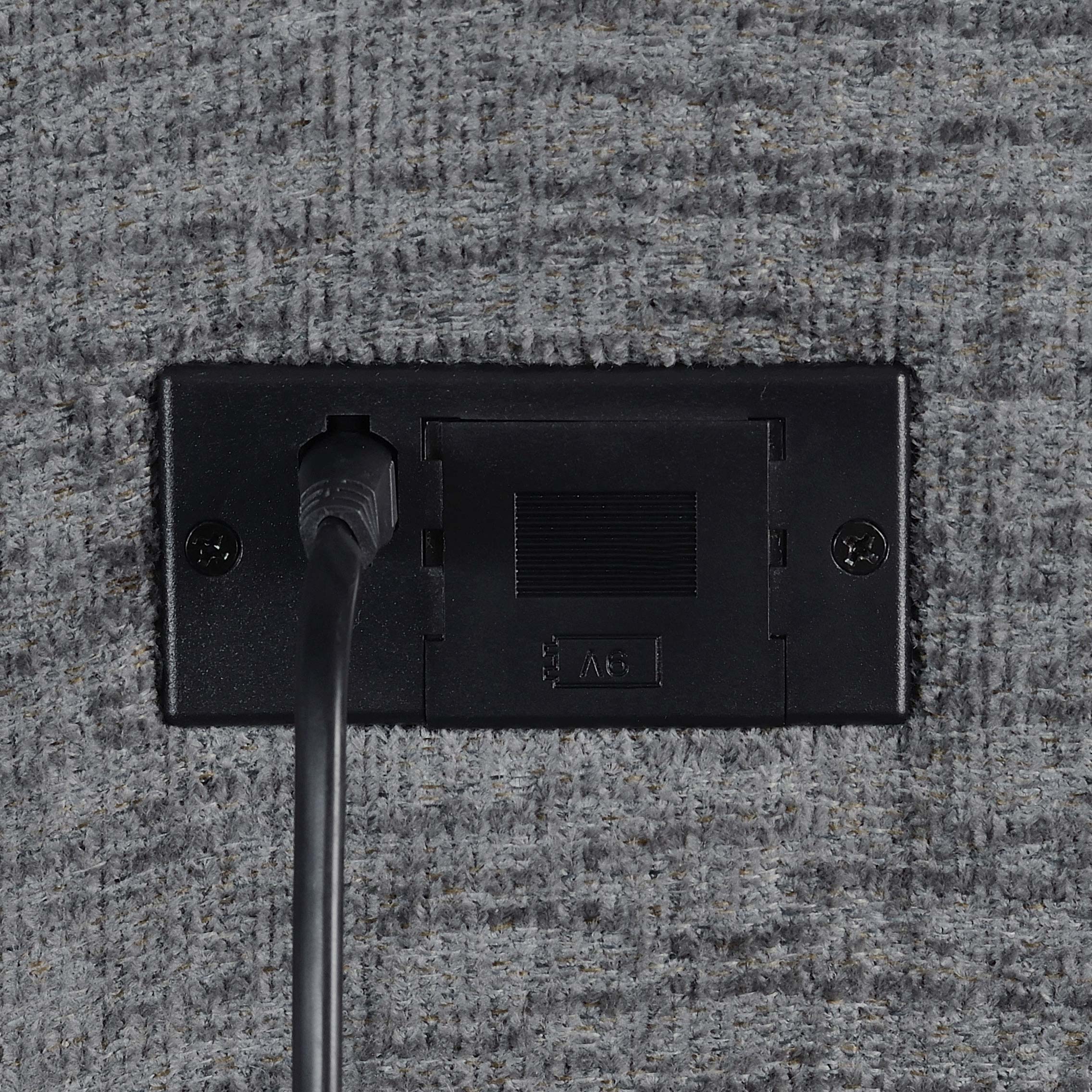 Bahrain Upholstered Power Loveseat Charcoal - Image 9