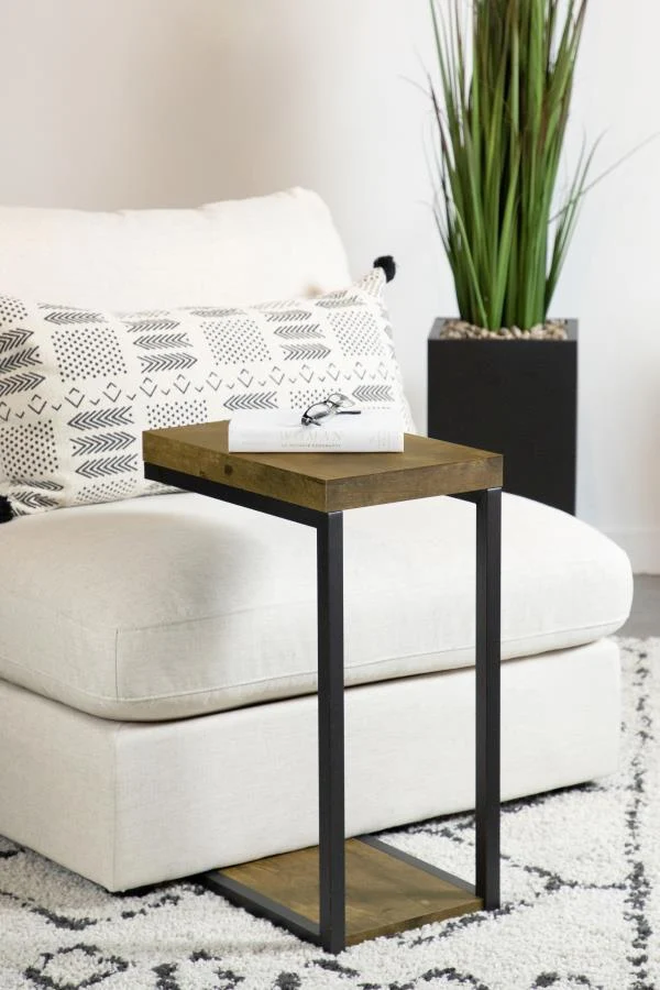 Beck Engineered Wood C-Shape Sofa Side Table - Image 2