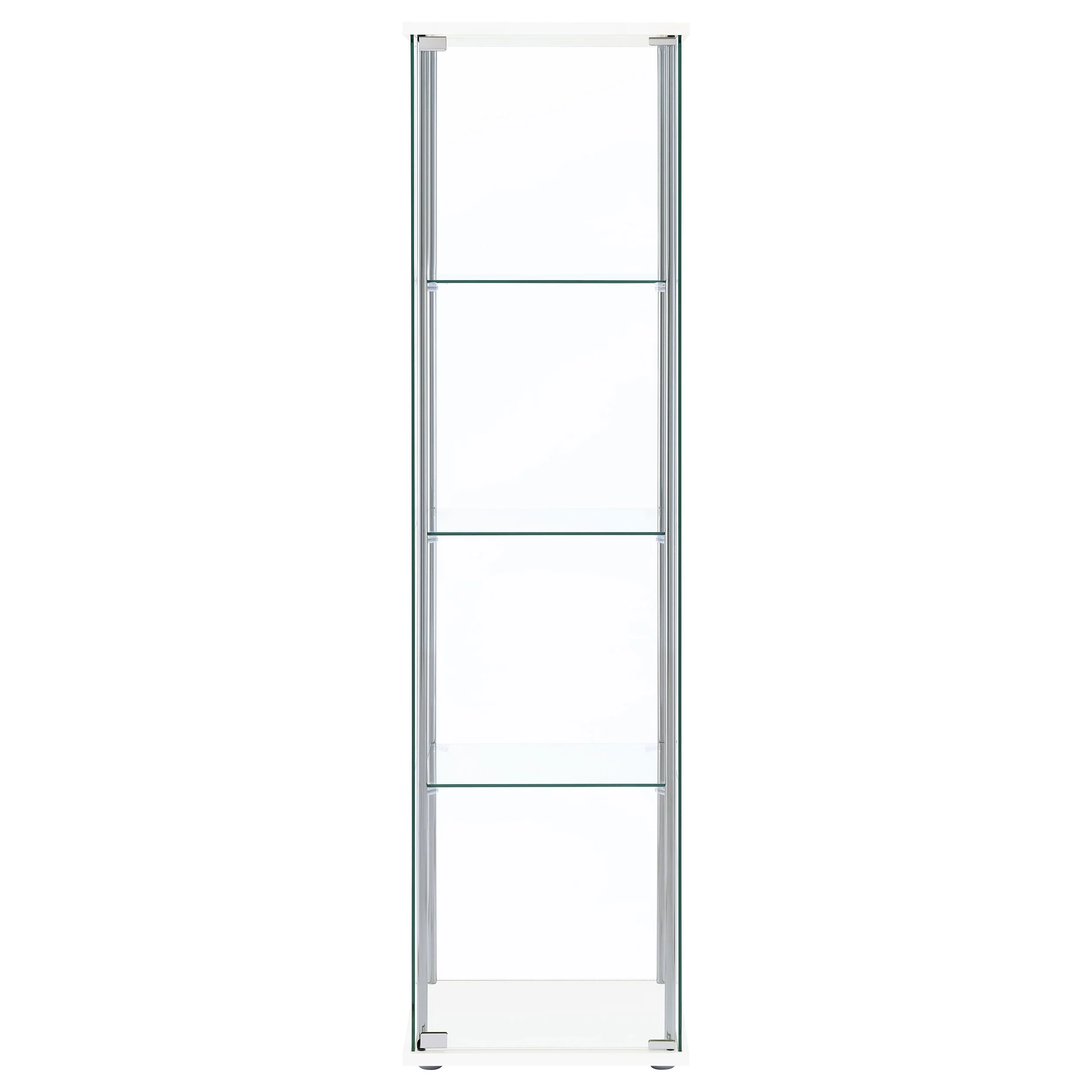 Bellatrix 4-shelf Clear Glass Curio Cabinet - Image 8