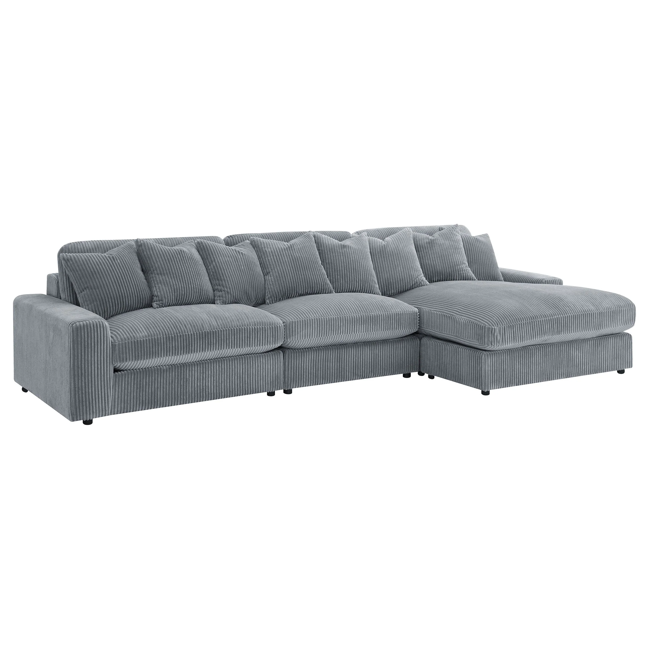Blaine Upholstered Reversible Chaise Sectional Sofa - Image 11