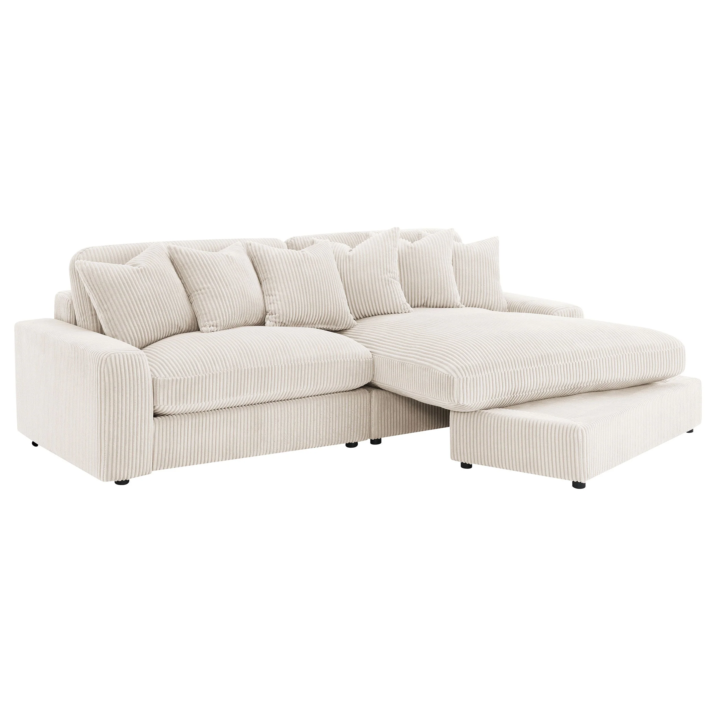 Blaine Upholstered Reversible Chaise Sectional Sofa - Image 14