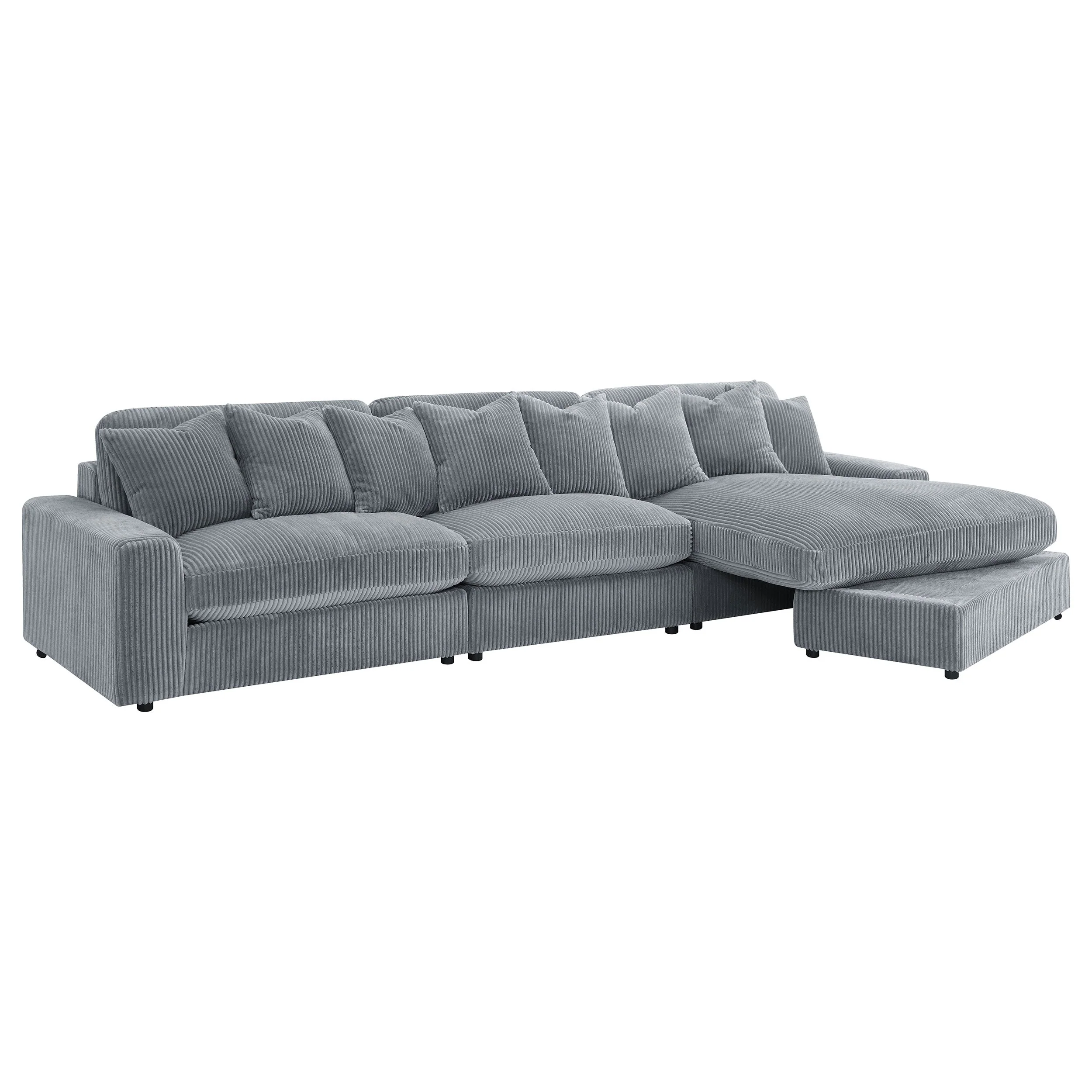 Blaine Upholstered Reversible Chaise Sectional Sofa - Image 15