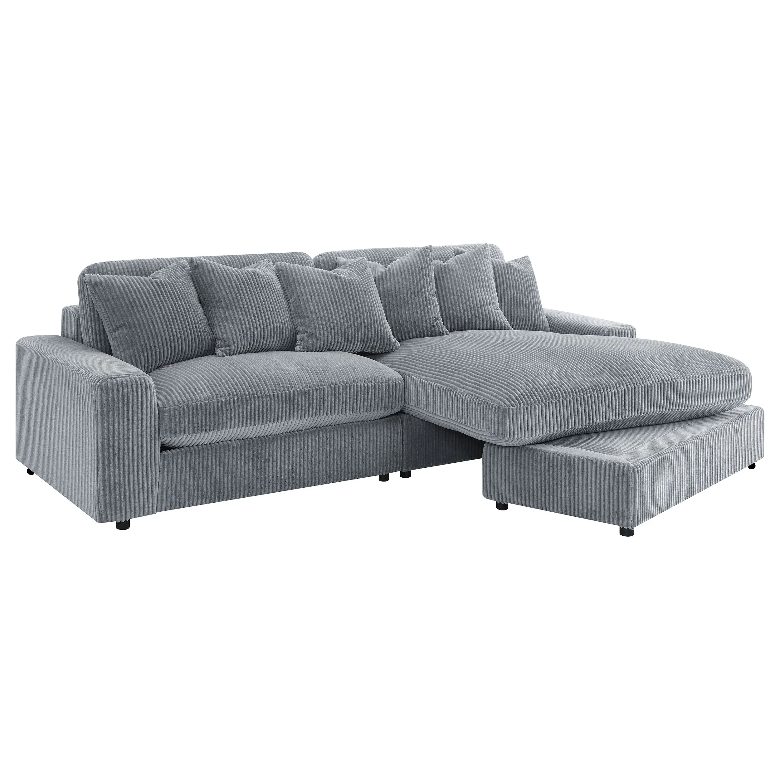 Blaine Upholstered Reversible Chaise Sectional Sofa - Image 16