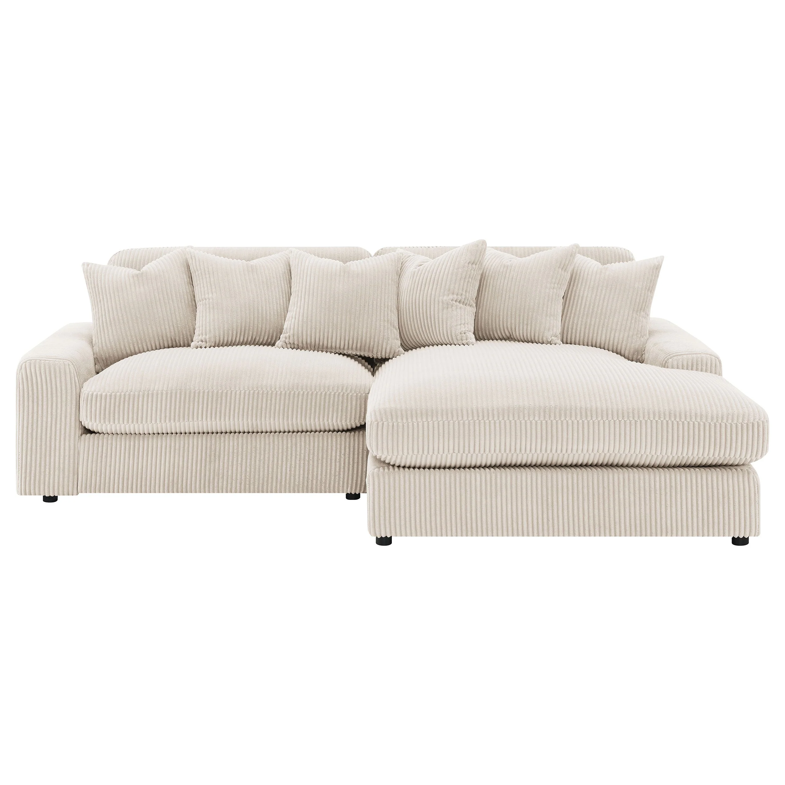 Blaine Upholstered Reversible Chaise Sectional Sofa - Image 18