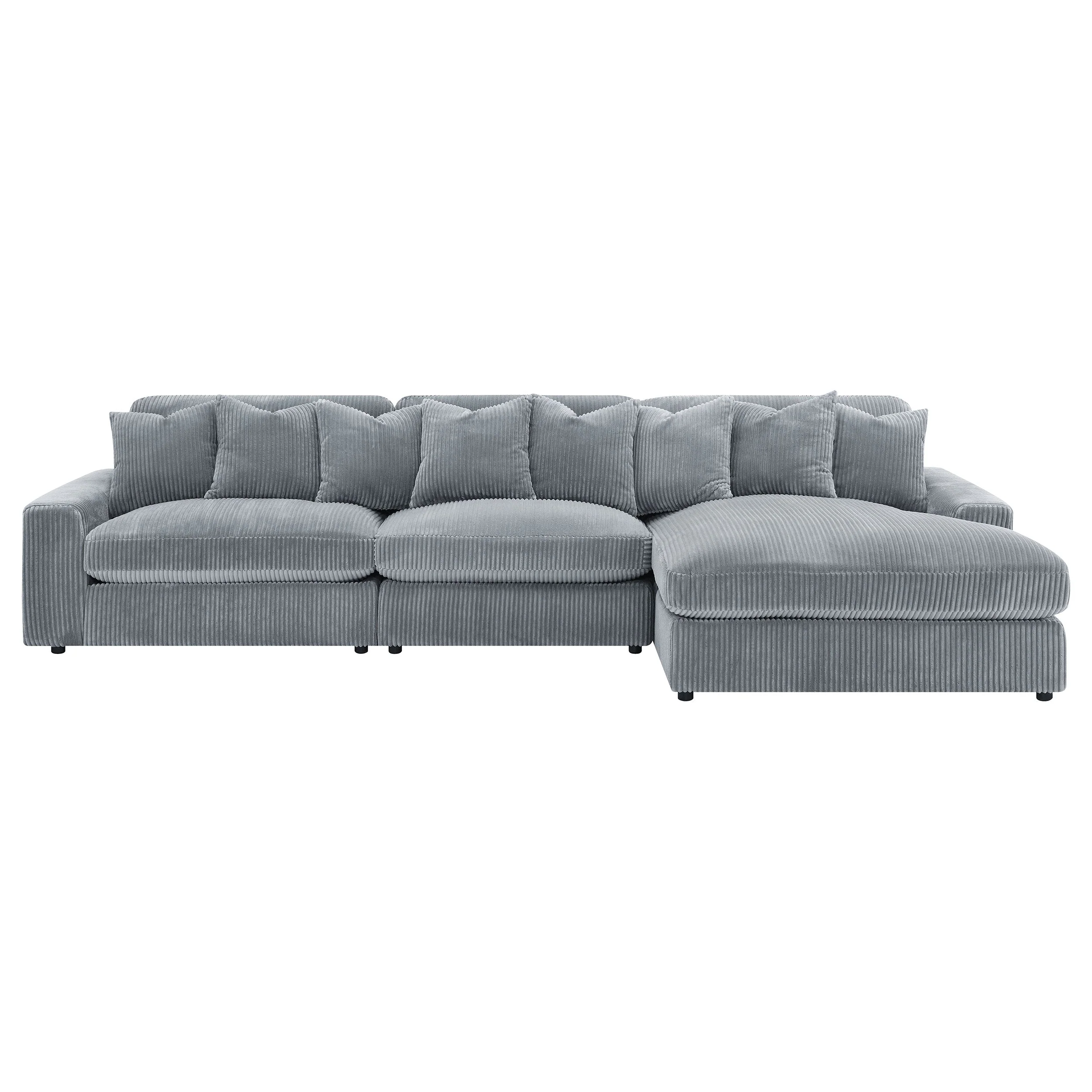 Blaine Upholstered Reversible Chaise Sectional Sofa - Image 19