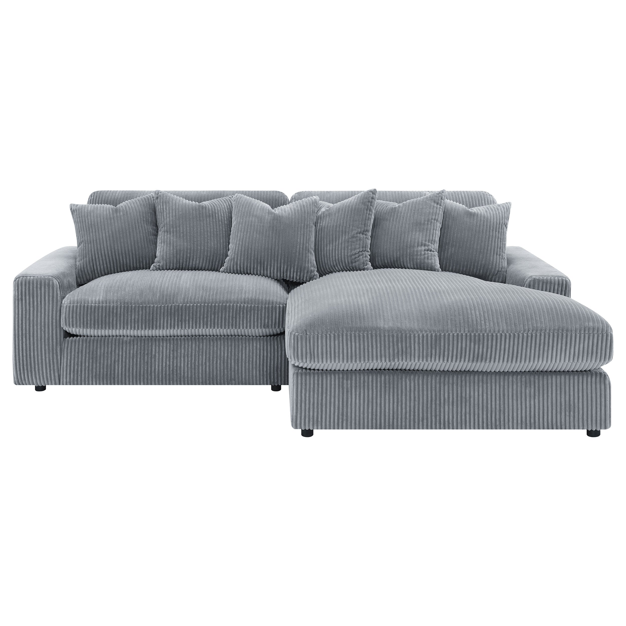 Blaine Upholstered Reversible Chaise Sectional Sofa - Image 20