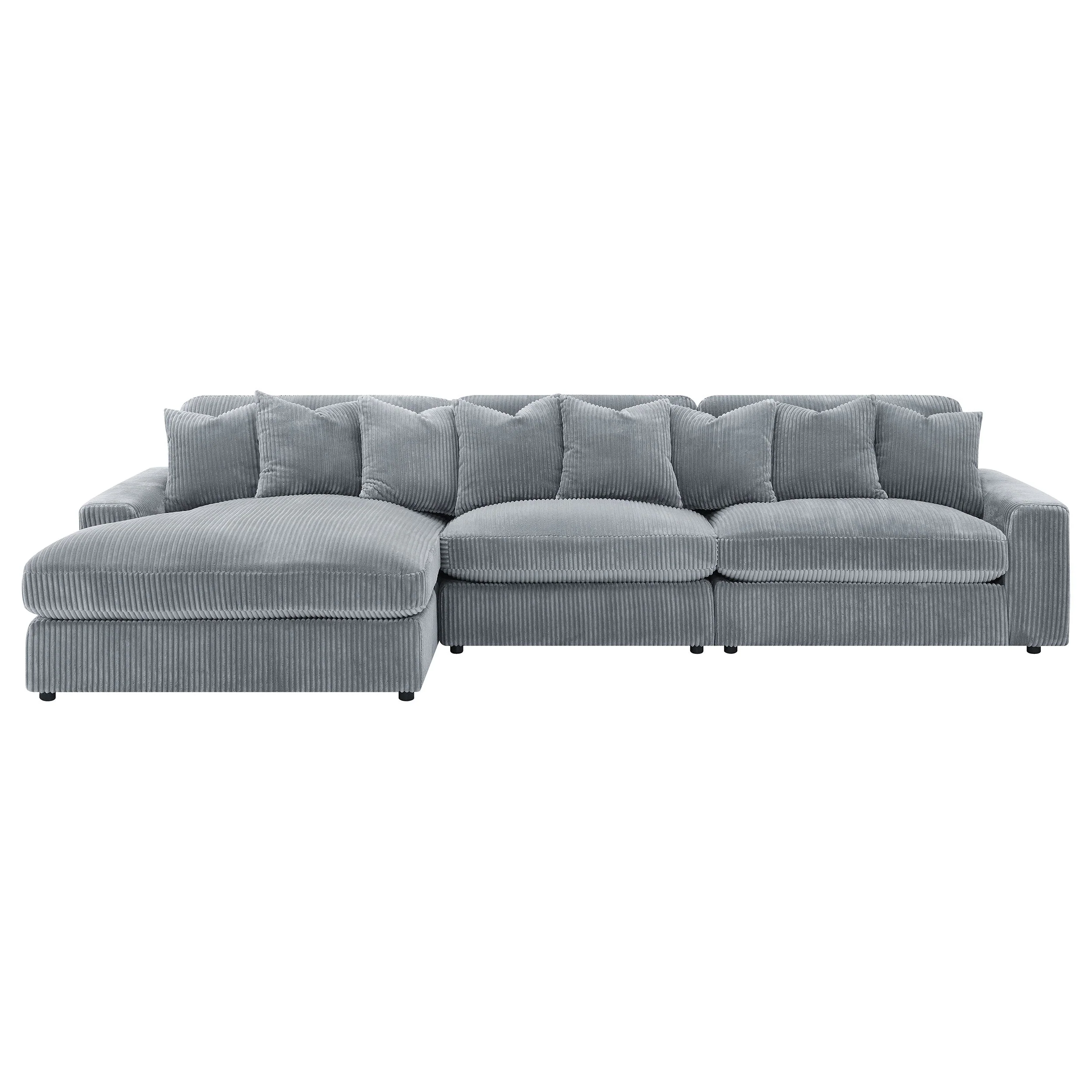 Blaine Upholstered Reversible Chaise Sectional Sofa - Image 23
