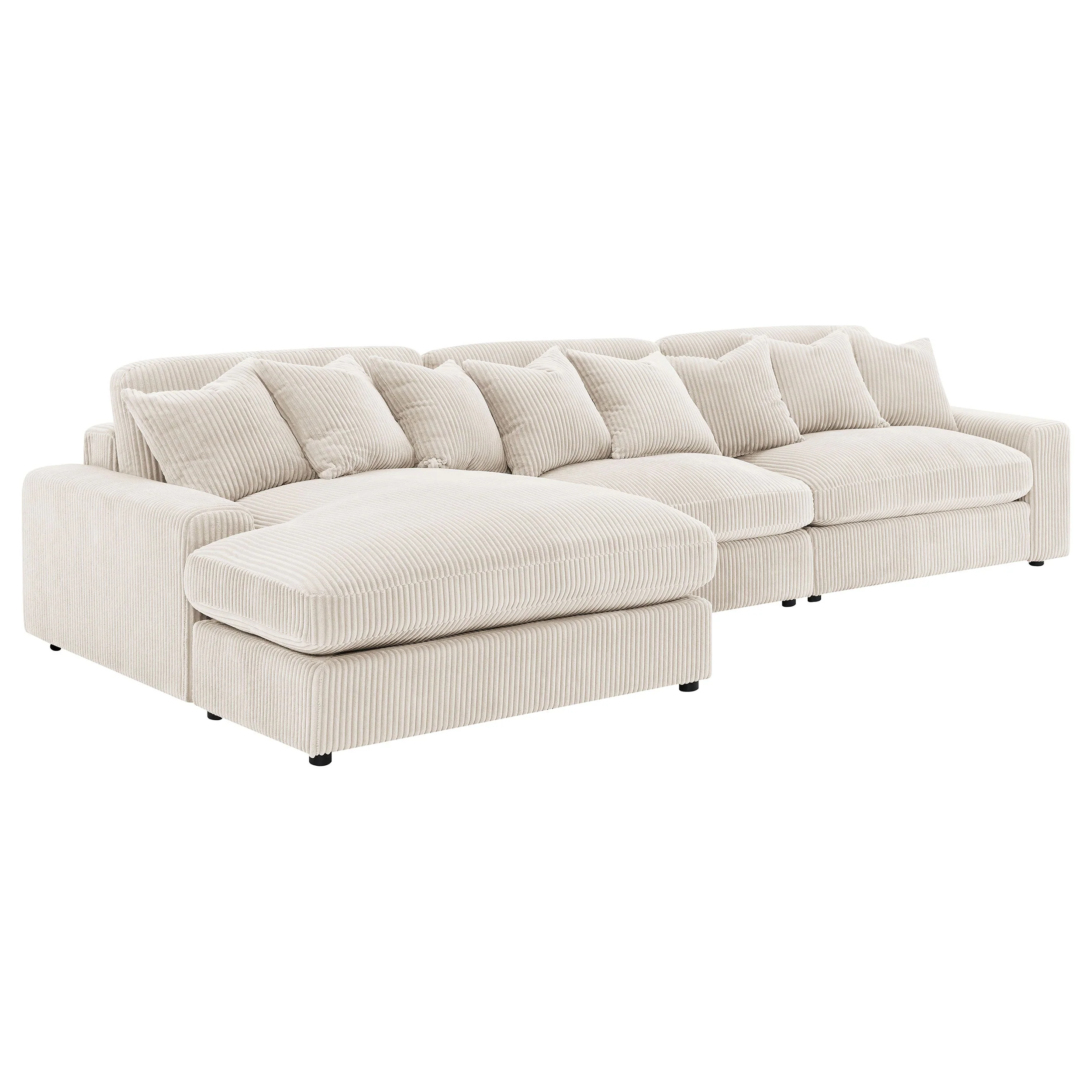 Blaine Upholstered Reversible Chaise Sectional Sofa - Image 29