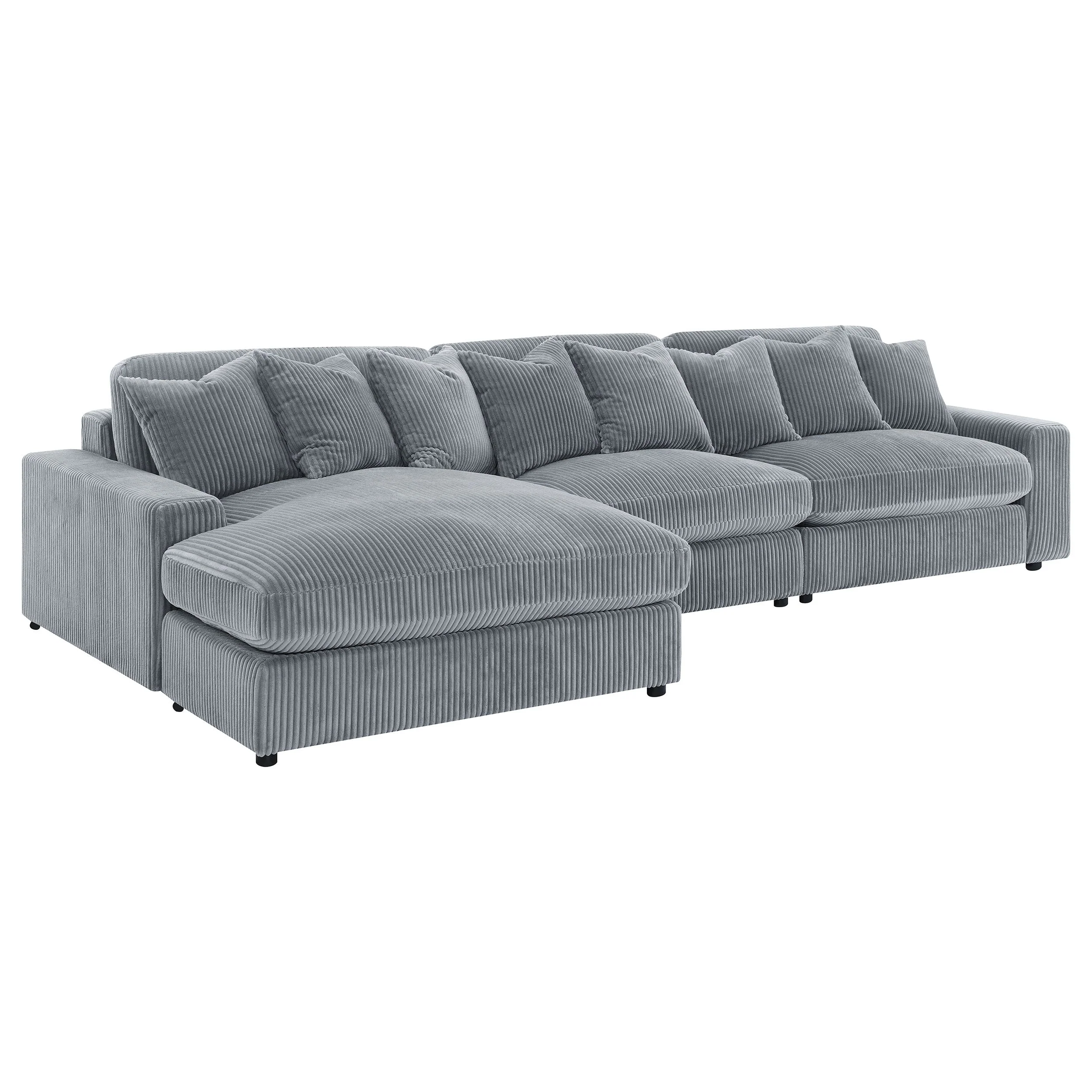 Blaine Upholstered Reversible Chaise Sectional Sofa - Image 31
