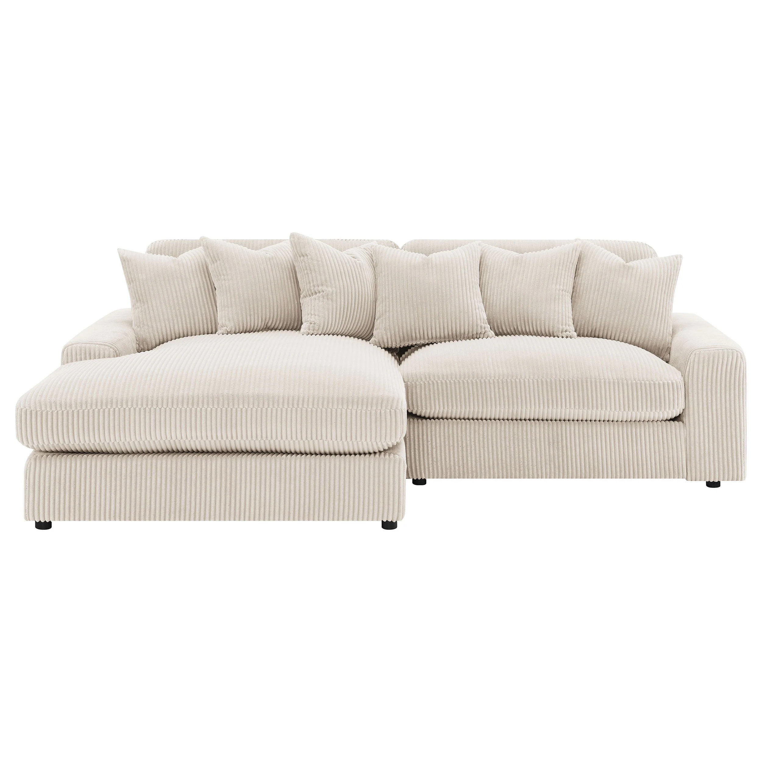 Blaine Upholstered Reversible Chaise Sectional Sofa - Image 38