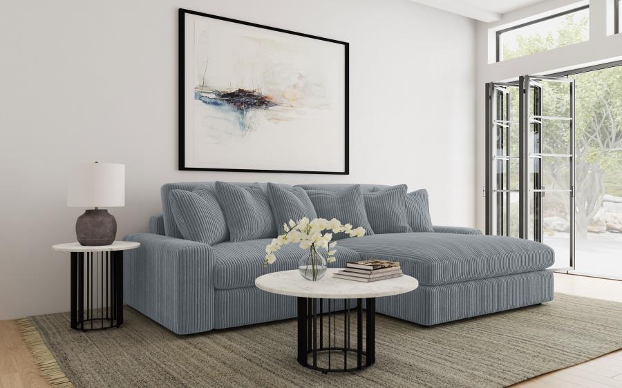 Blaine Upholstered Reversible Chaise Sectional Sofa - Image 4