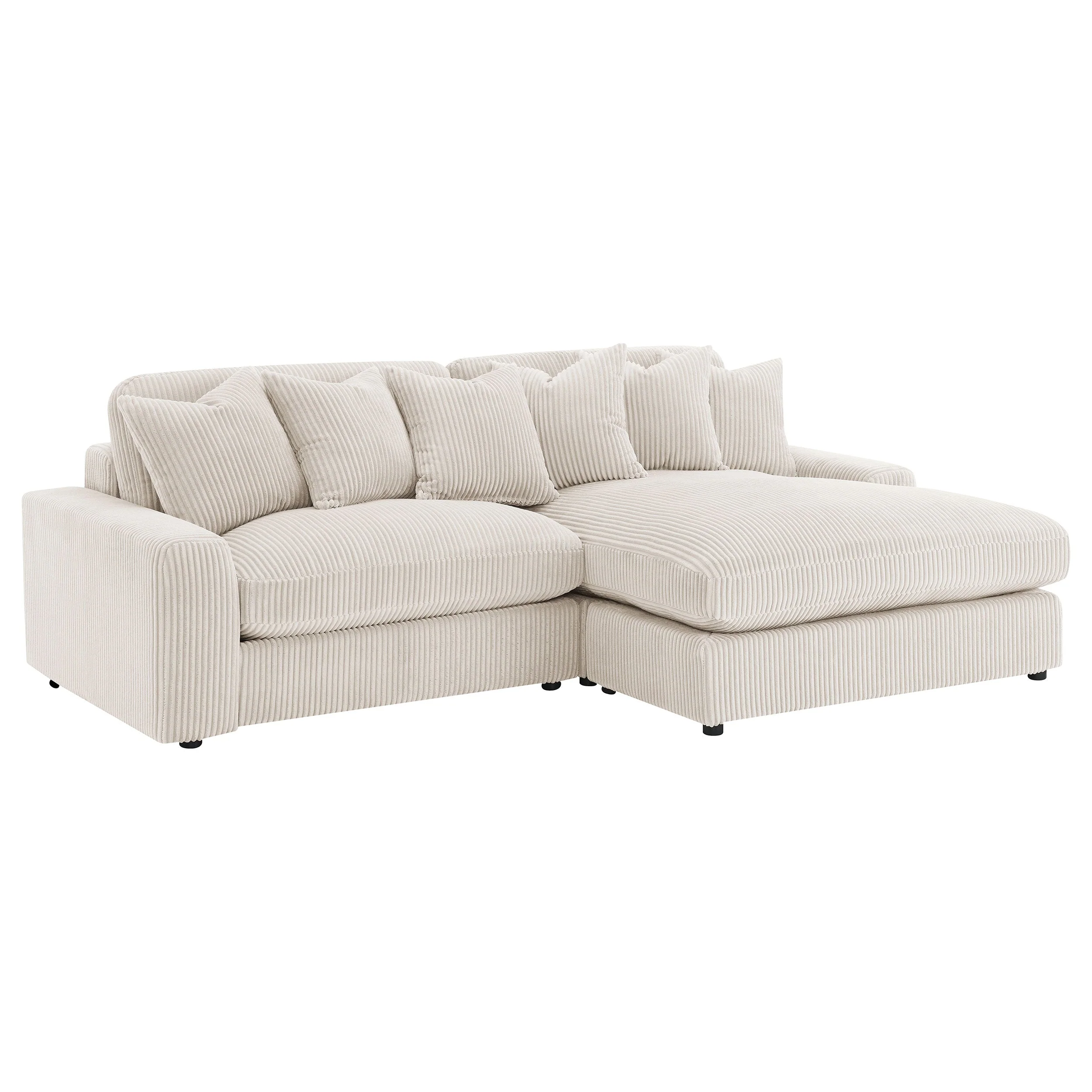 Blaine Upholstered Reversible Chaise Sectional Sofa - Image 6