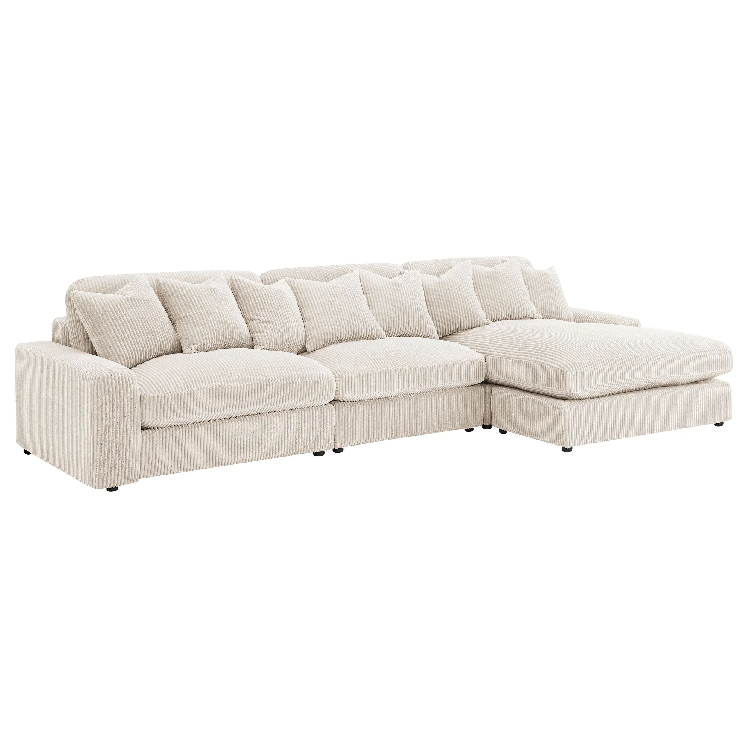 Blaine Upholstered Reversible Chaise Sectional Sofa - Image 9