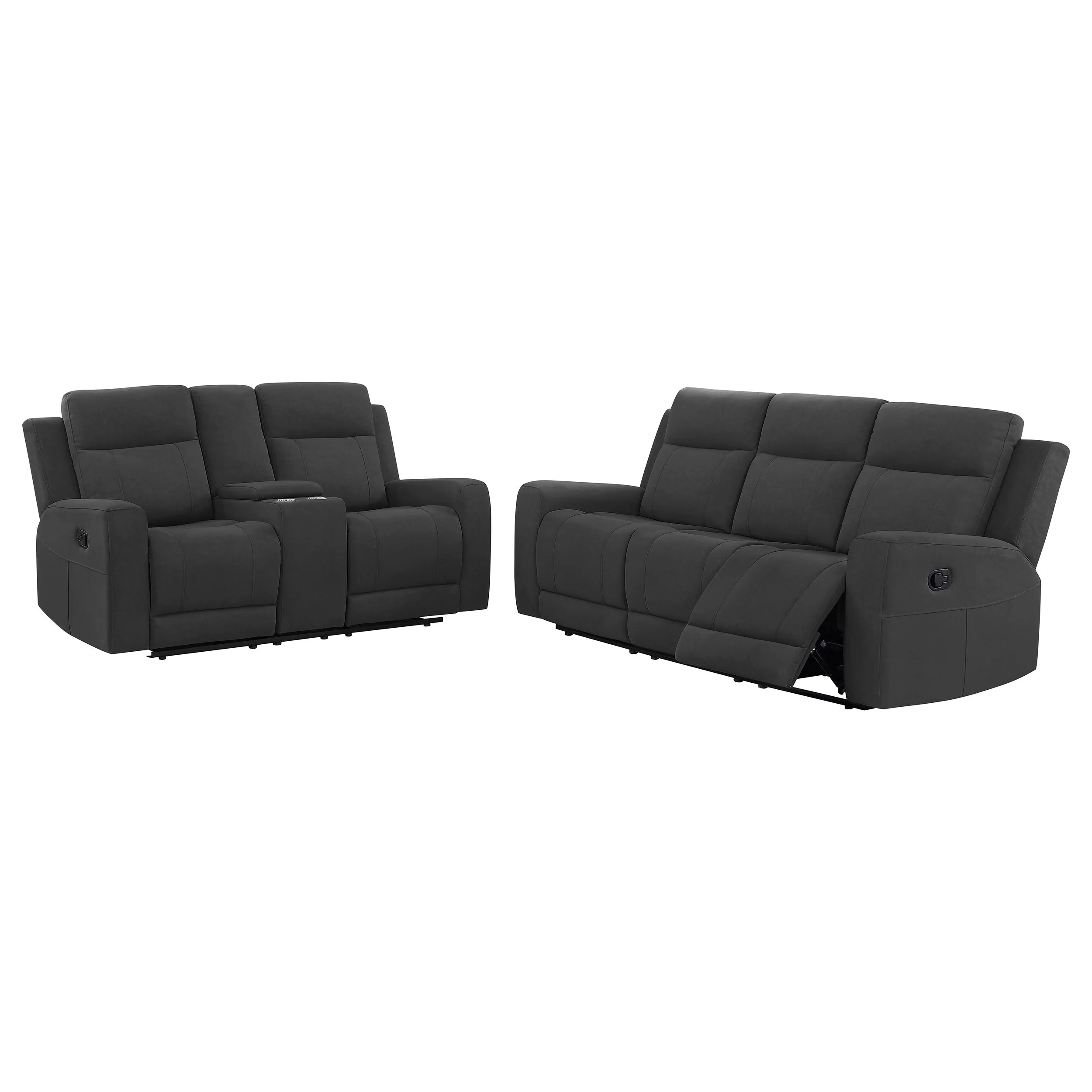Brentwood Upholstered Reclining Sofa Set - Image 11